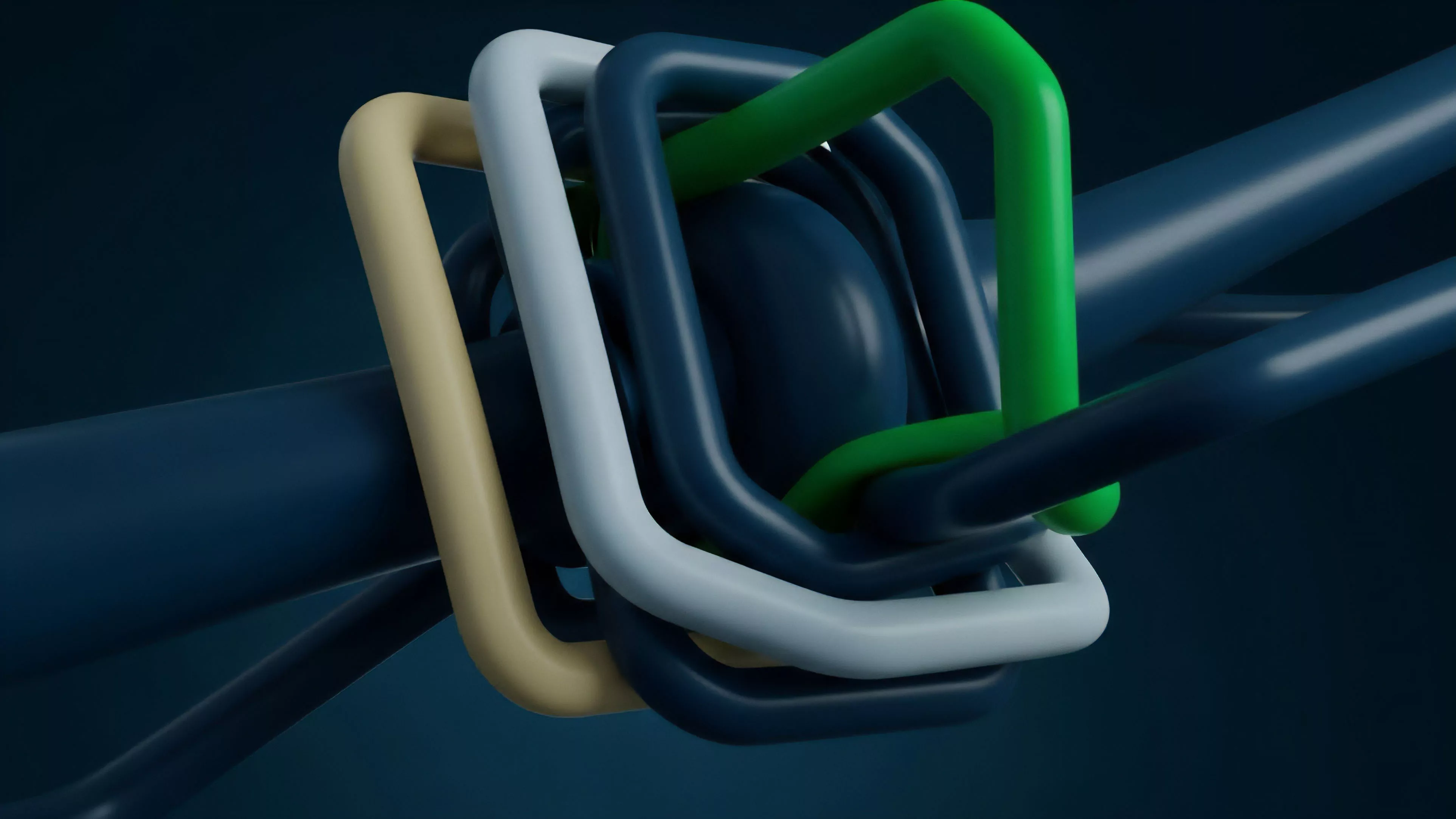 This complex visualization illustrates the systemic interconnectedness within decentralized finance protocols.