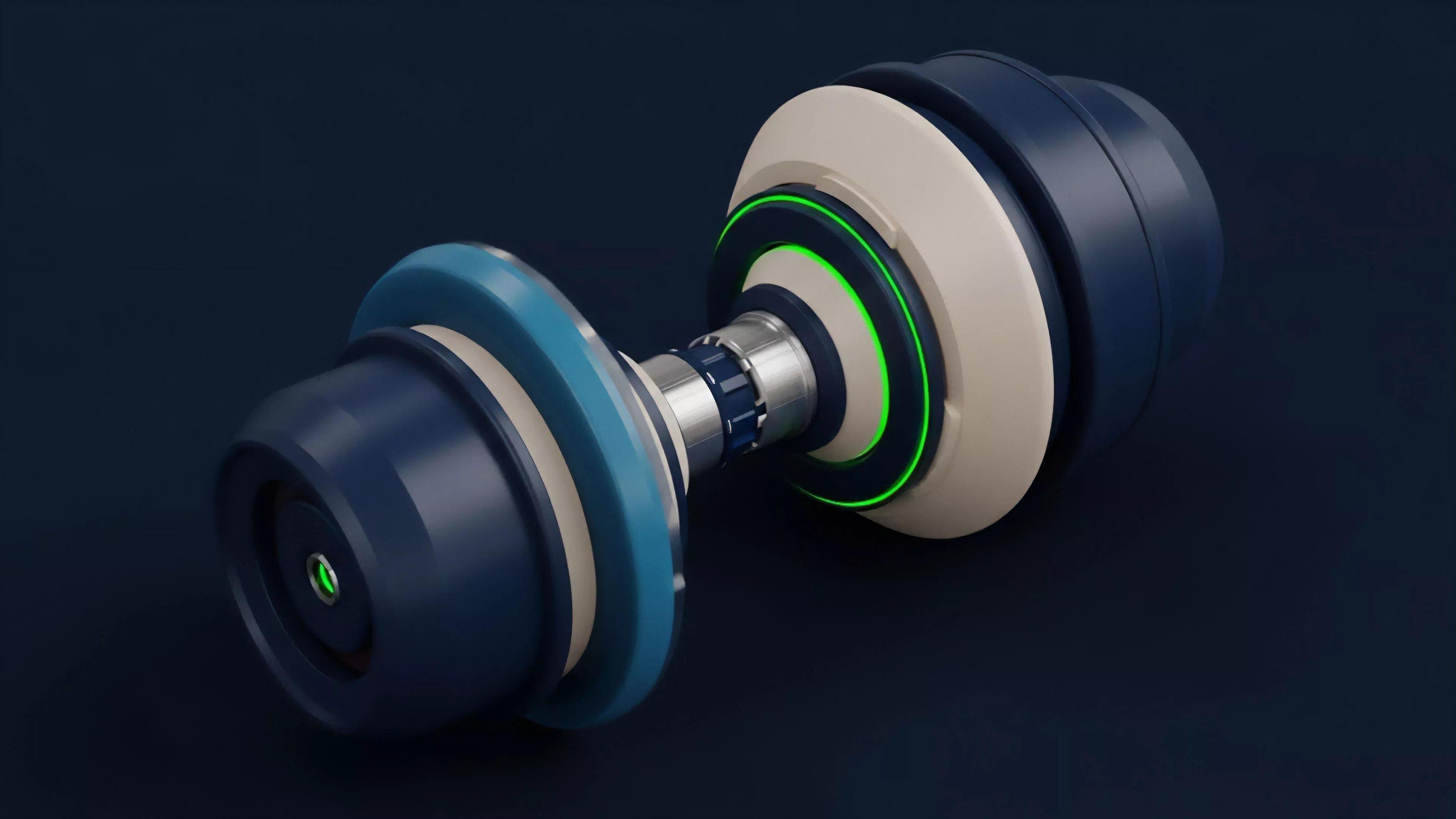 A high-tech visualization of a complex financial instrument, resembling a structured note or options derivative. The symmetric design metaphorically represents a delta-neutral straddle strategy, where simultaneous call and put options are balanced on an underlying asset. The different layers symbolize various tranches or risk components. The glowing elements indicate real-time risk parity adjustments and continuous gamma hedging calculations by algorithmic trading systems. This advanced mechanism manages implied volatility exposure to optimize returns within a liquidity pool.