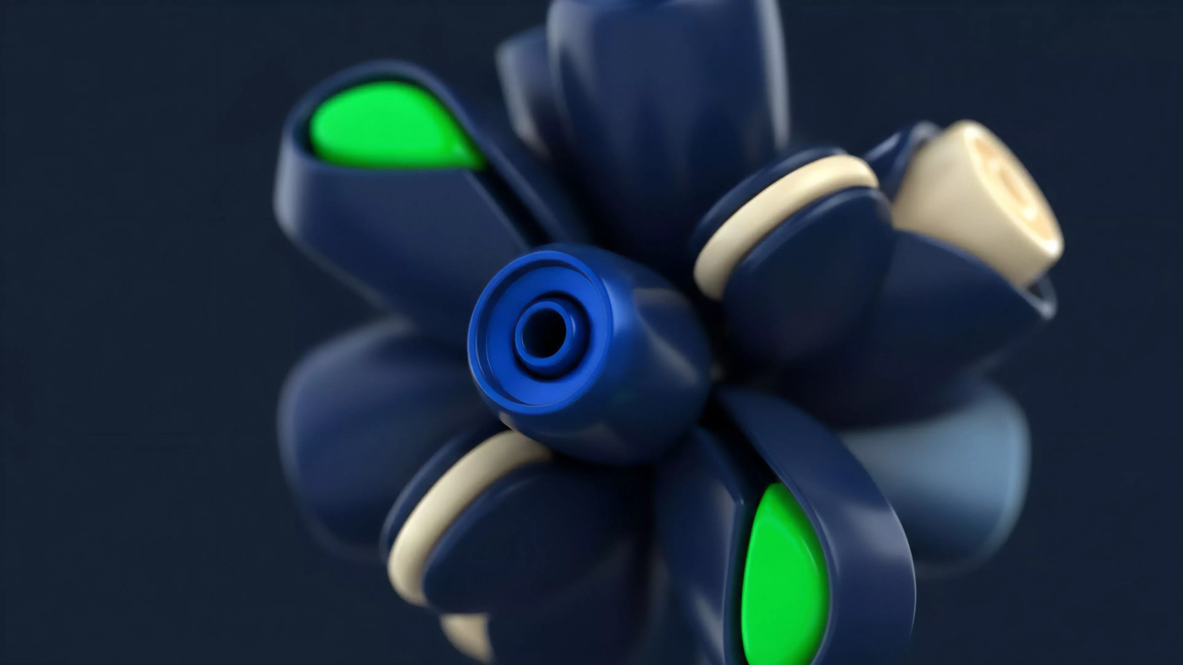 A complex abstract structure illustrates a decentralized finance protocol's inner workings.