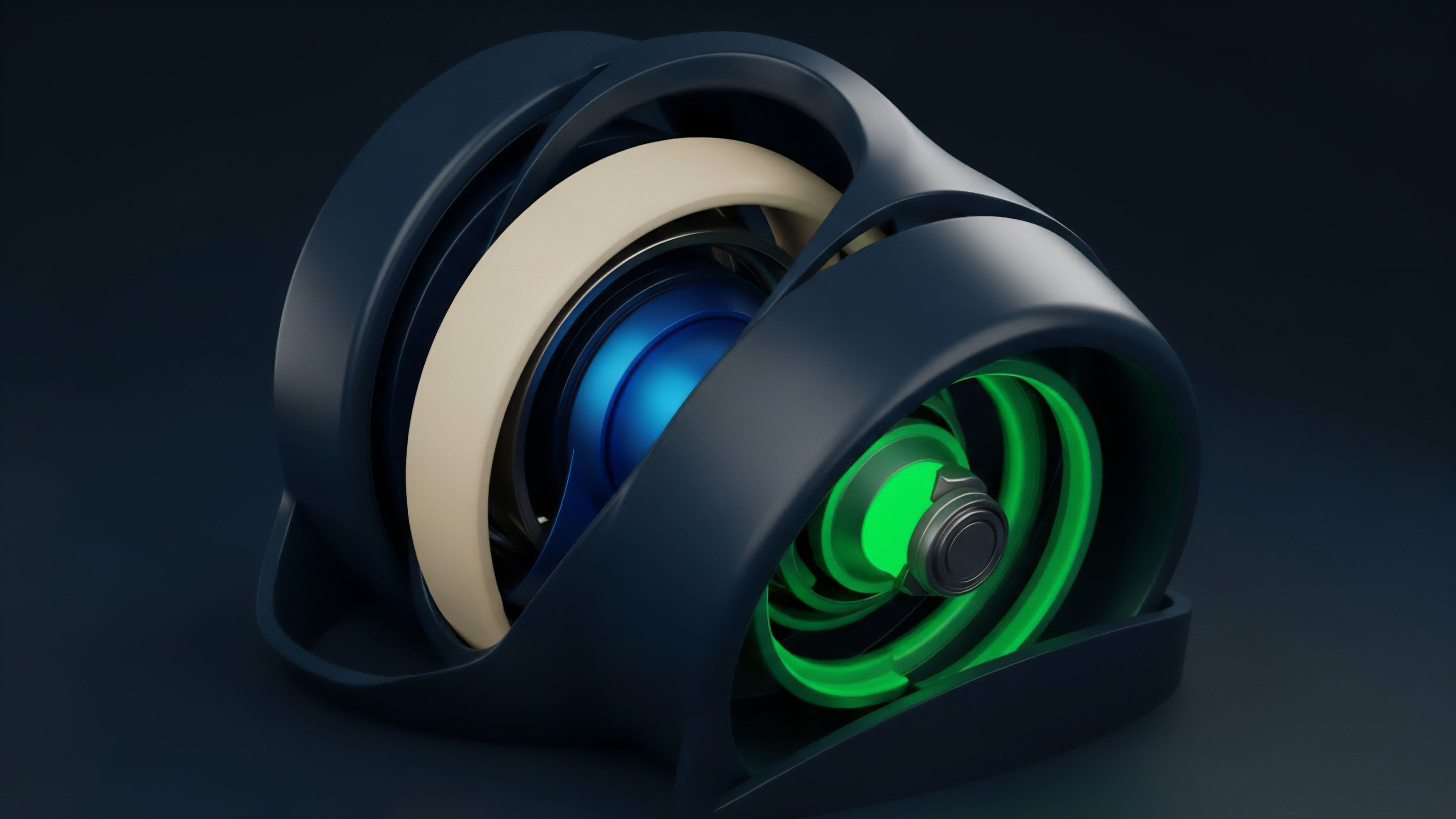 A multi-layered mechanical structure representing a decentralized finance DeFi options protocol. The layered components represent complex collateralization mechanisms and risk management layers essential for maintaining protocol stability. The vibrant green glow symbolizes real-time liquidity provision and potential alpha generation from algorithmic trading strategies. The intricate design reflects the complexity of smart contract execution and automated market maker AMM operations within volatility futures markets, highlighting the precision required for high-frequency trading.