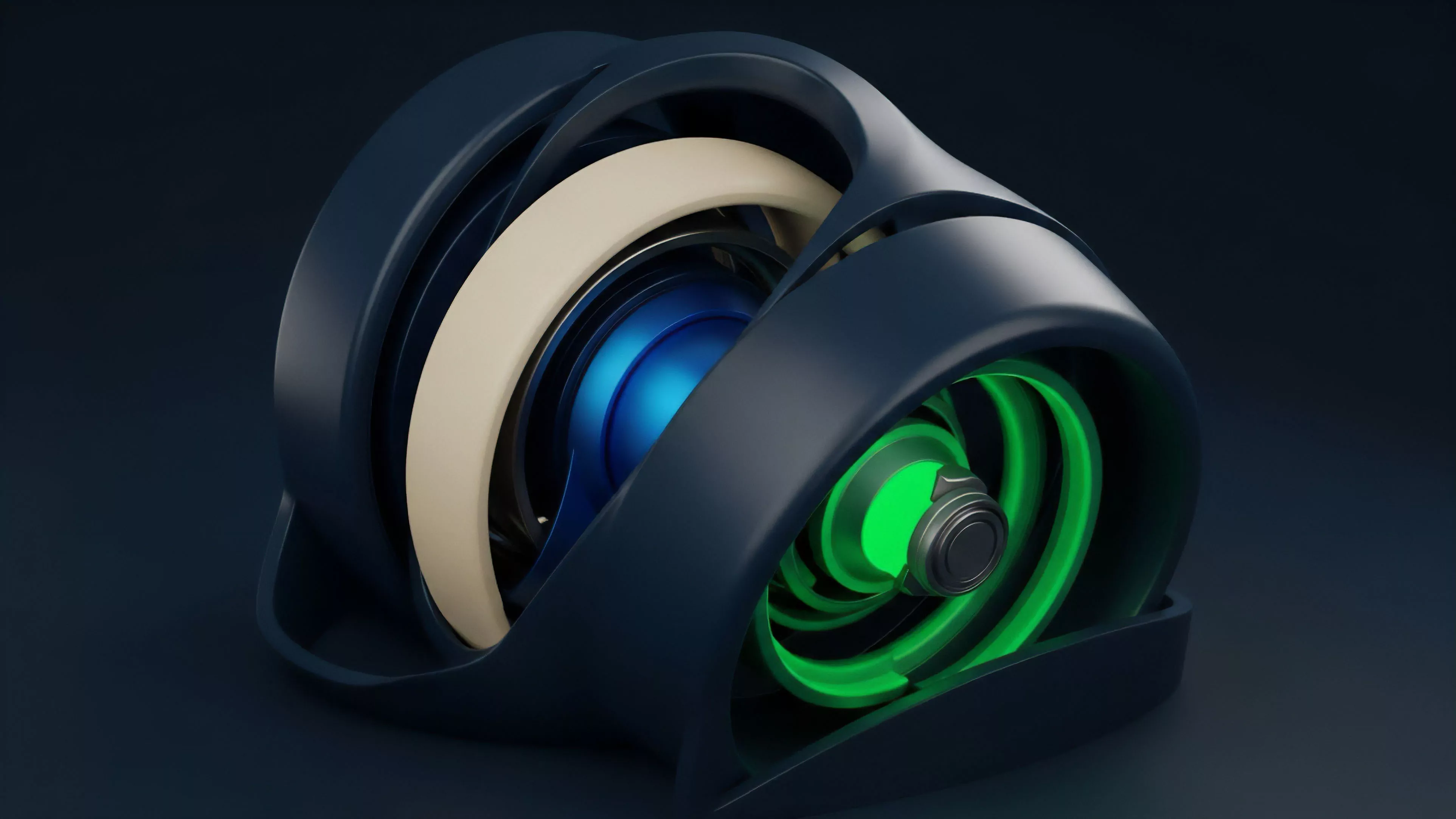 A multi-layered mechanical structure representing a decentralized finance DeFi options protocol. The layered components represent complex collateralization mechanisms and risk management layers essential for maintaining protocol stability. The vibrant green glow symbolizes real-time liquidity provision and potential alpha generation from algorithmic trading strategies. The intricate design reflects the complexity of smart contract execution and automated market maker AMM operations within volatility futures markets, highlighting the precision required for high-frequency trading.