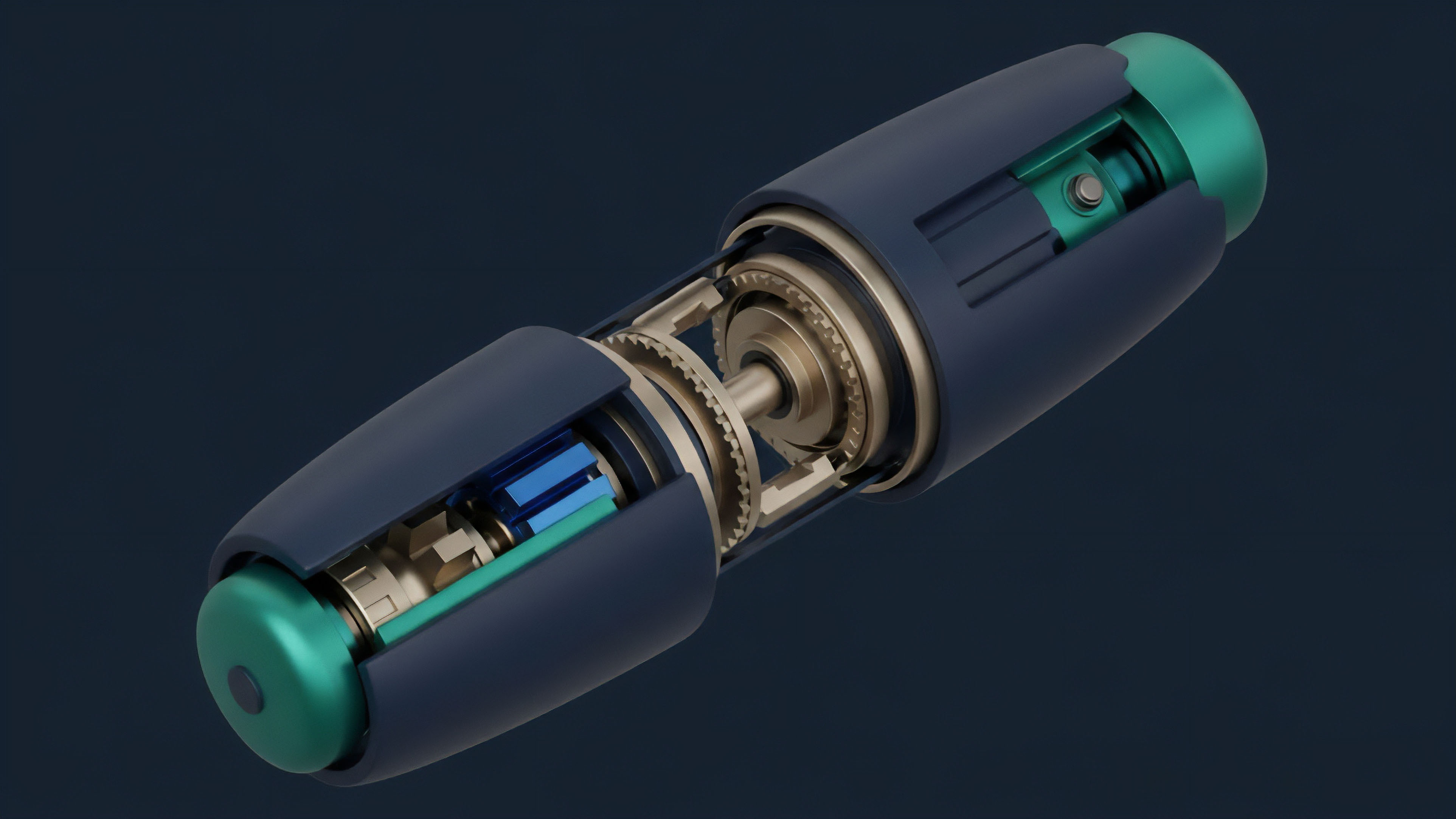 A cutaway view reveals the intricate mechanics of a high-tech device, metaphorically representing a complex financial derivatives protocol. The precision gears and shafts illustrate the algorithmic execution of smart contracts within a decentralized autonomous organization DAO framework. This represents the transparent and deterministic nature of cross-chain liquidity provision and collateralized debt position management in decentralized finance. The mechanism's complexity reflects the intricate risk management strategies essential for options pricing models and futures contract settlement in high-volatility markets.