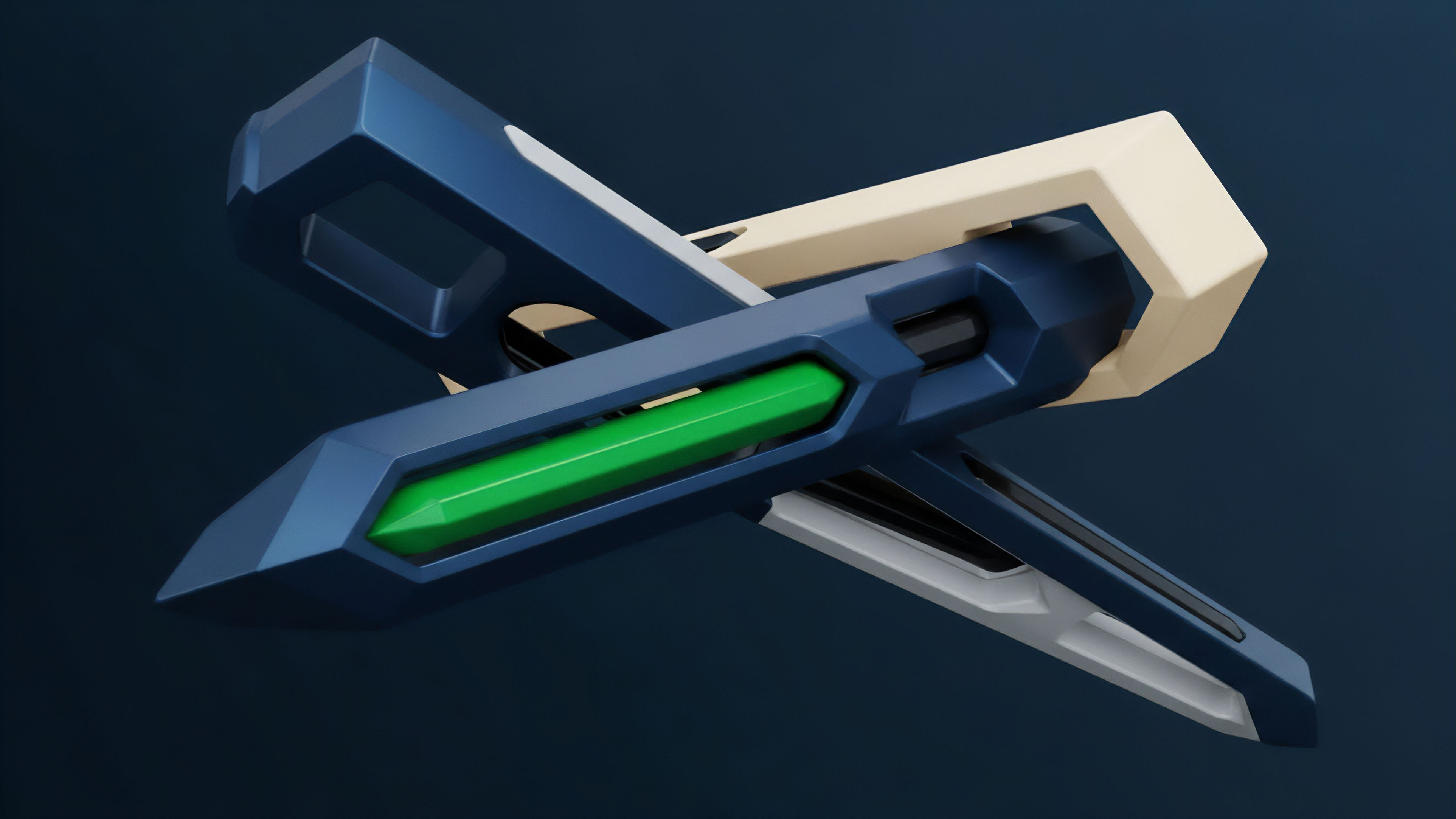 A detailed view of a high-precision, multi-component structured product mechanism resembling an algorithmic execution framework. The central green core represents a liquidity pool or collateralized assets, while the intersecting blue segments symbolize complex smart contract logic and cross-asset strategies. This design illustrates a sophisticated decentralized finance protocol for synthetic asset generation and automated delta hedging. The angular construction reflects a deterministic approach to risk management and capital efficiency within an automated market maker environment.