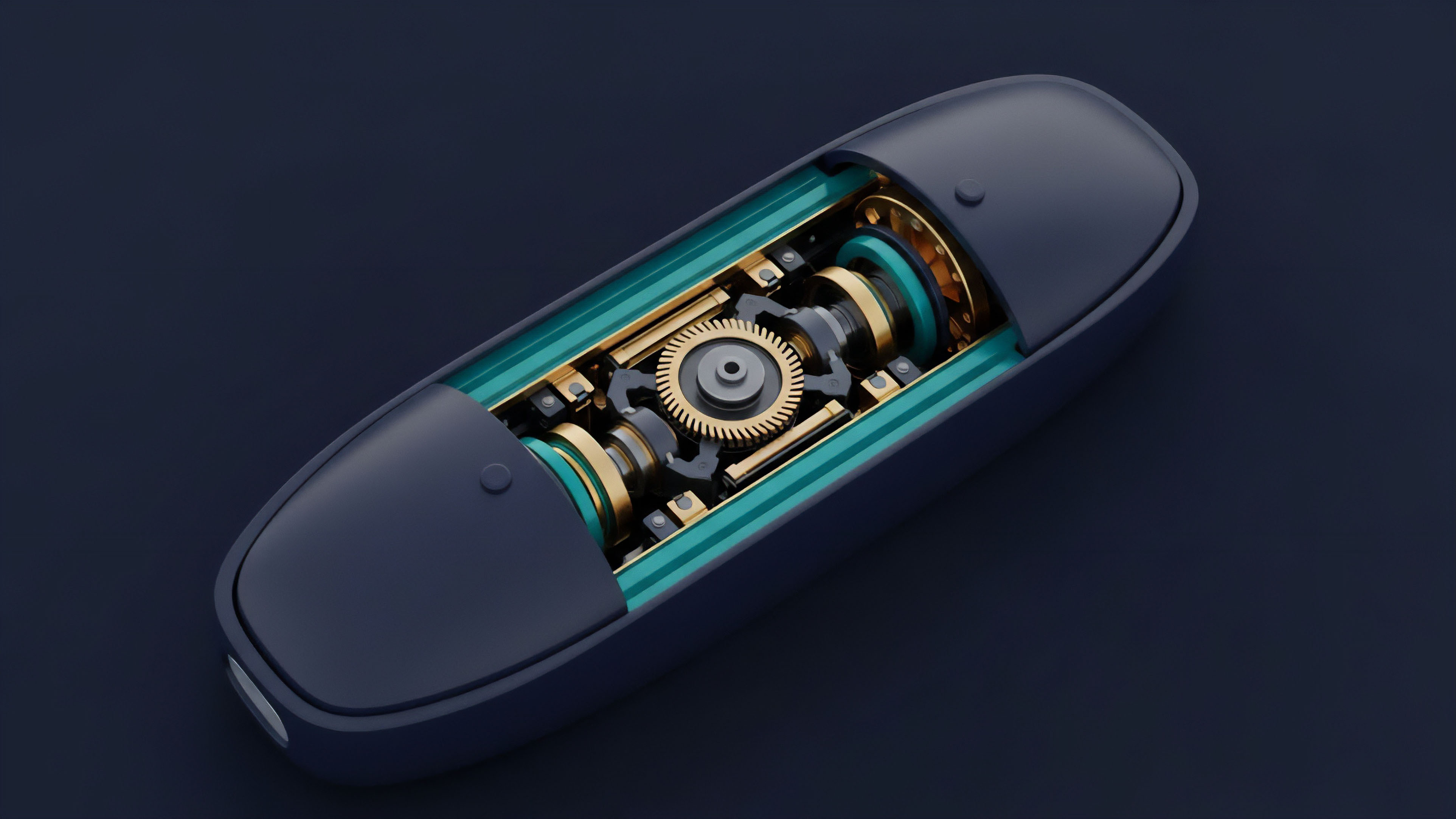 A precision-engineered mechanism featuring golden gears and robust shafts encased in a sleek dark blue shell with teal accents symbolizes the complex internal architecture of a decentralized options protocol. This represents the high-frequency algorithmic execution and risk management parameters necessary for derivative trading. The cutaway reveals the meticulous design of a clearing mechanism, illustrating how smart contract logic facilitates collateralization and margin requirements in a high-speed environment. This structure ensures transparent settlement and efficient liquidity provisioning within the tokenomics framework.