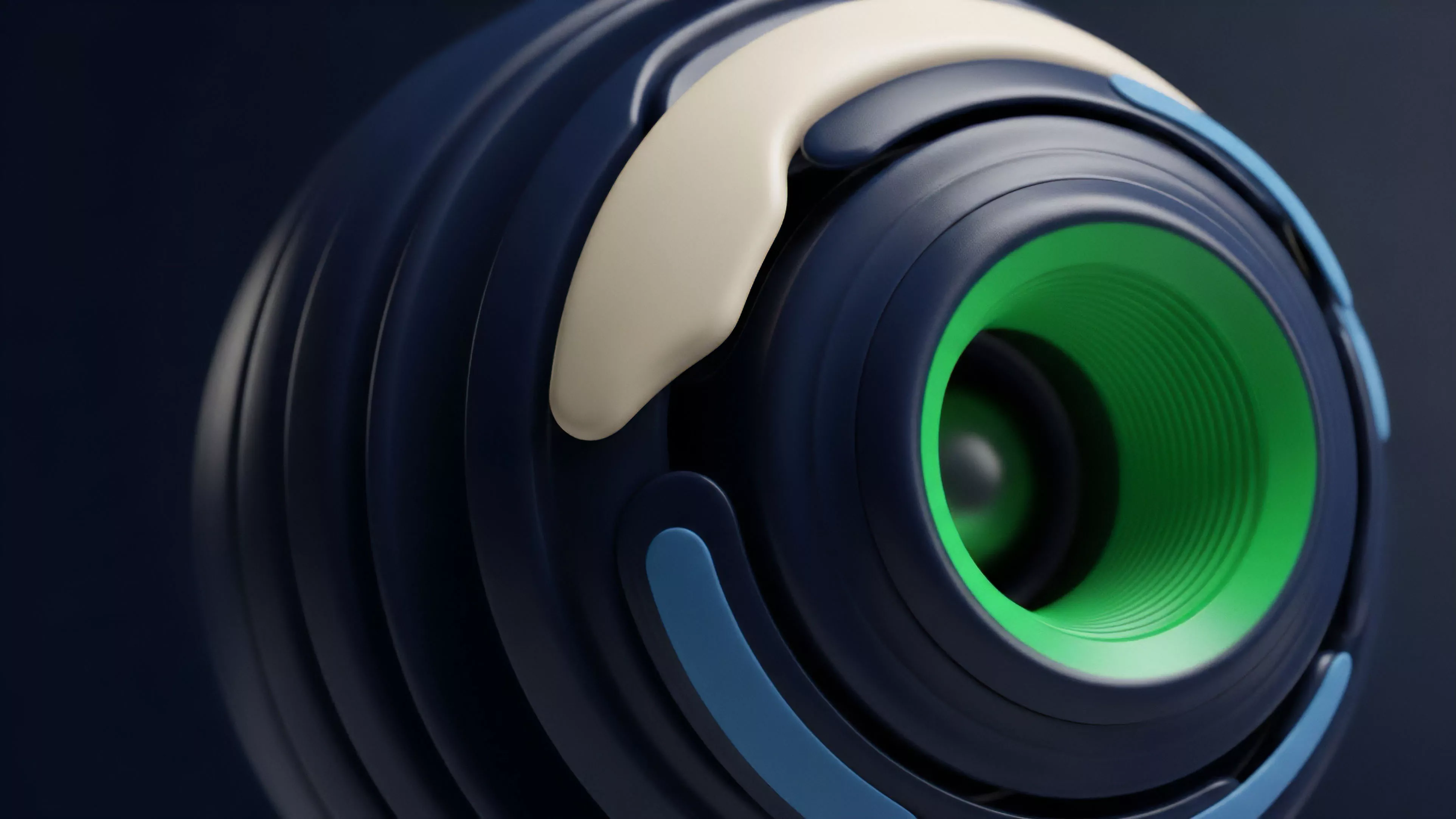 This abstract object illustrates a sophisticated financial derivative structure, where concentric layers represent the complex components of a structured product. The design symbolizes the underlying asset, collateral requirements, and algorithmic pricing models within a decentralized finance ecosystem. The central green aperture highlights the core functionality of a smart contract executing real-time data feeds from decentralized oracles to accurately determine risk exposure and valuations for options and futures contracts. The intricate layers reflect a multi-part system for mitigating systemic risk.