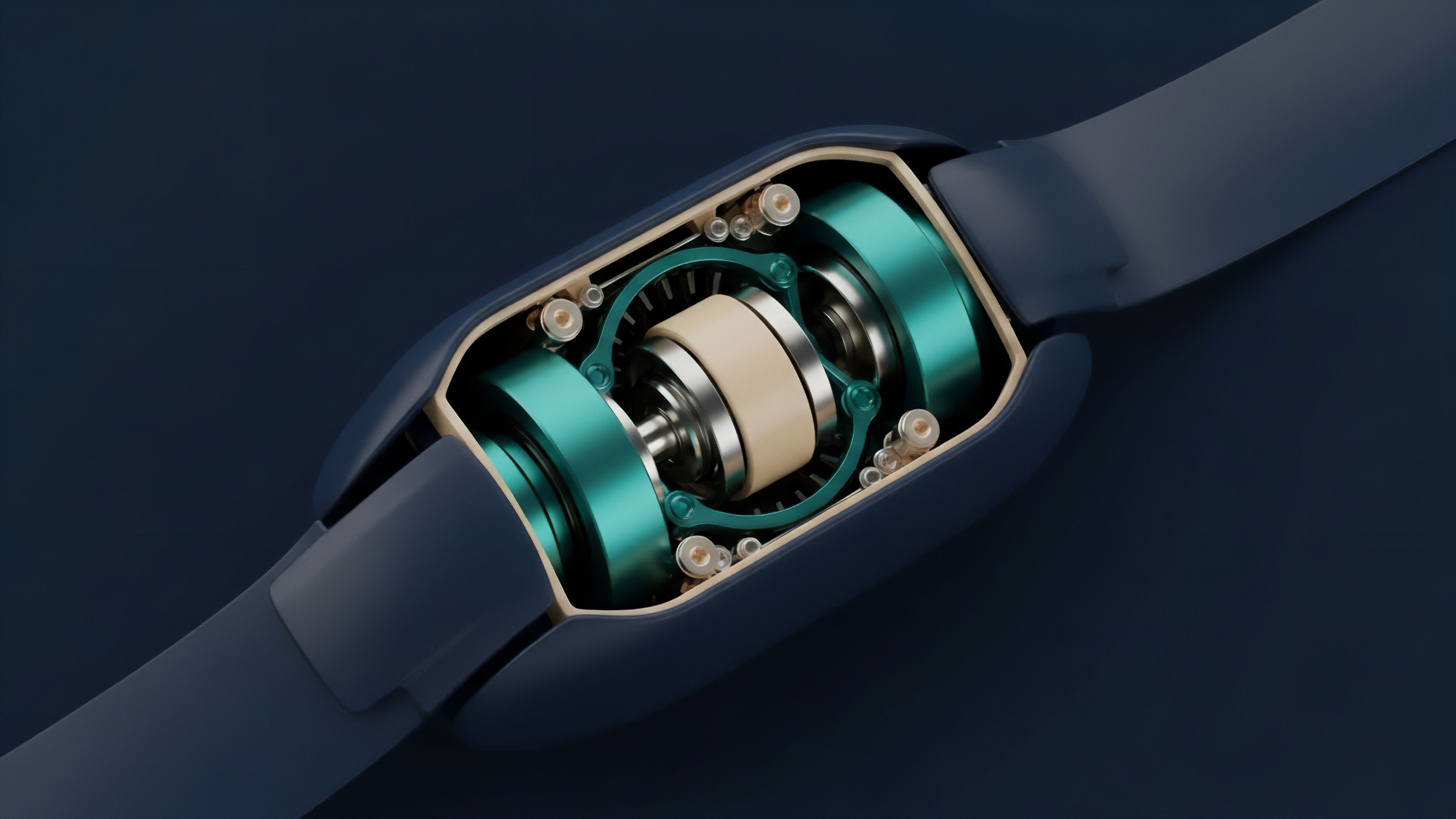 A precision cutaway view reveals the intricate components of a smart contract architecture governing decentralized finance DeFi primitives. The core mechanism symbolizes the algorithmic trading logic and risk management engine of a high-frequency trading protocol. The central cylindrical element represents the collateralization ratio and asset staking required for maintaining structural integrity within a perpetual futures system. The surrounding gears and supports illustrate the dynamic funding rate mechanisms and protocol governance structures that maintain market stability and ensure autonomous risk mitigation.