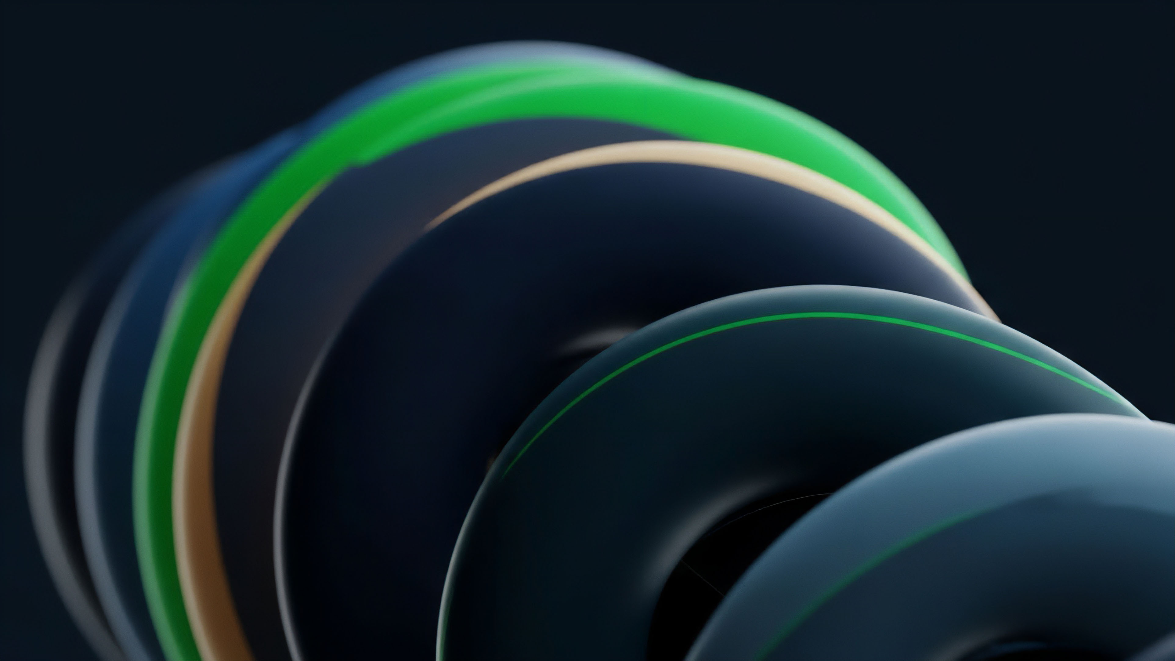 A visual representation of structured finance tranches within a Collateralized Debt Obligation. The layered concentric shapes symbolize different risk-reward profiles and priority of payments for various asset classes. The bright green line represents the positive yield trajectory of a senior tranche, highlighting successful risk mitigation and collateral management within an options chain. This abstract depiction captures the complex data streams inherent in algorithmic trading and decentralized exchanges.