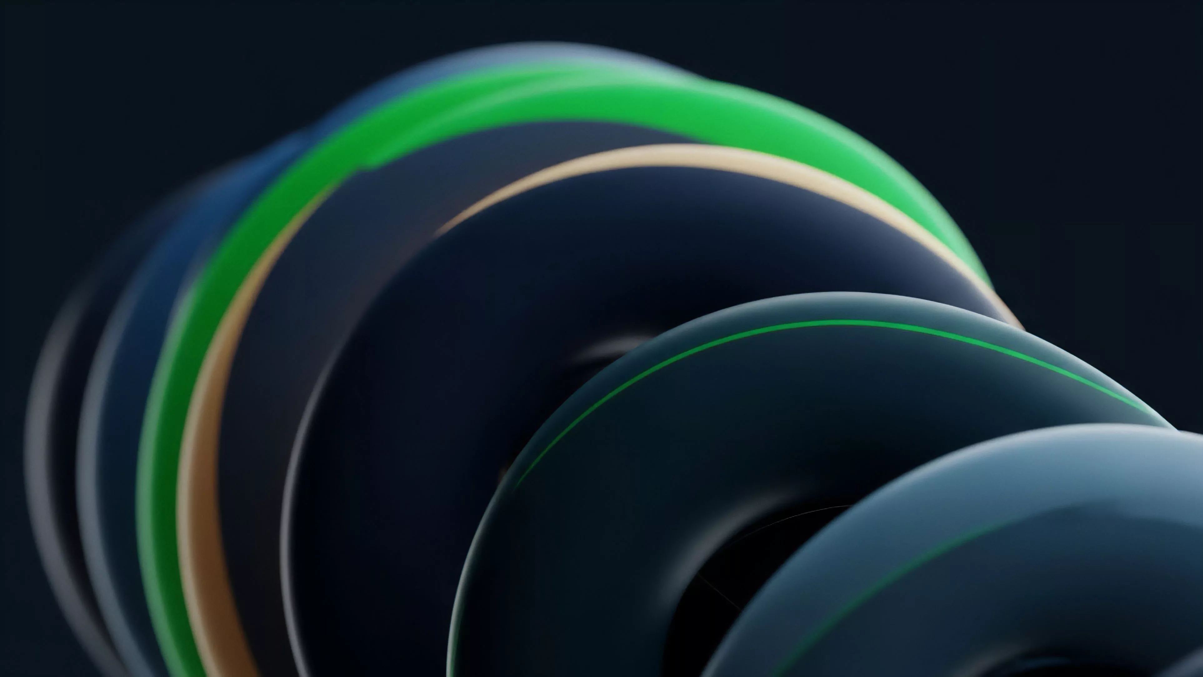 A visual representation of structured finance tranches within a Collateralized Debt Obligation. The layered concentric shapes symbolize different risk-reward profiles and priority of payments for various asset classes. The bright green line represents the positive yield trajectory of a senior tranche, highlighting successful risk mitigation and collateral management within an options chain. This abstract depiction captures the complex data streams inherent in algorithmic trading and decentralized exchanges.