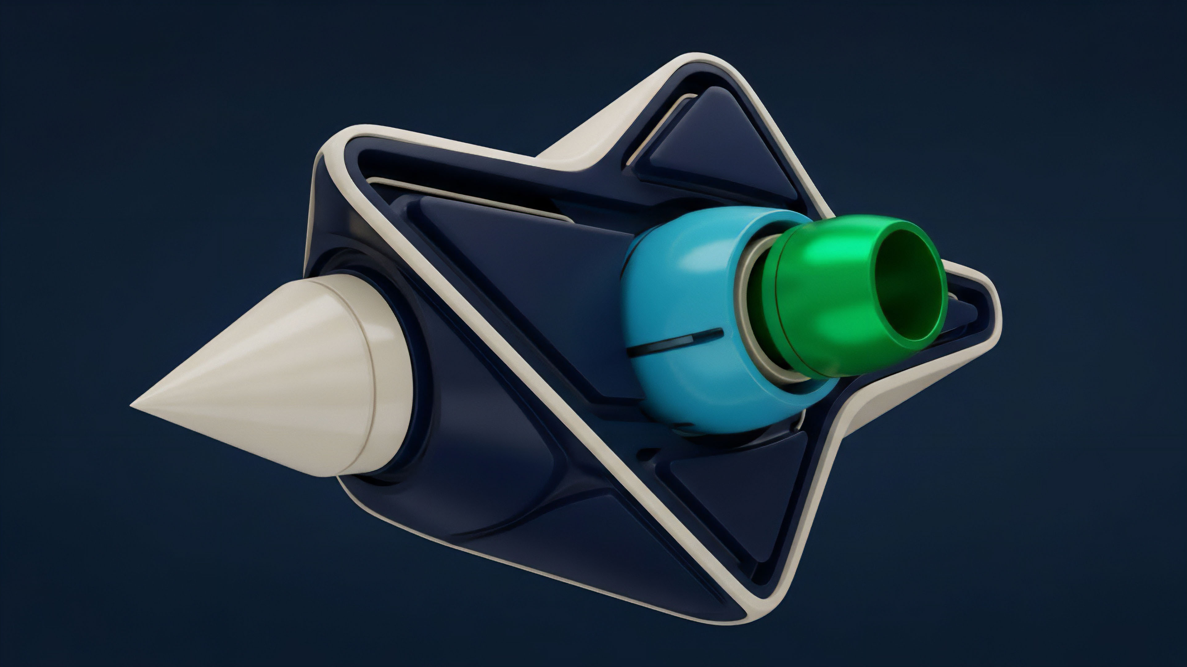 A stylized, futuristic financial derivative instrument resembling a high-speed projectile illustrates a structured product’s architecture, specifically a knock-in option within a collateralized position. The white point represents the strike price barrier, while the main body signifies the underlying asset’s futures contracts and associated hedging strategies. The green component represents potential yield and liquidity provision, capturing the dynamic payout profiles and basis risk inherent in algorithmic trading systems and structured products. This visual metaphor highlights the need for precise collateral management in volatile market conditions.