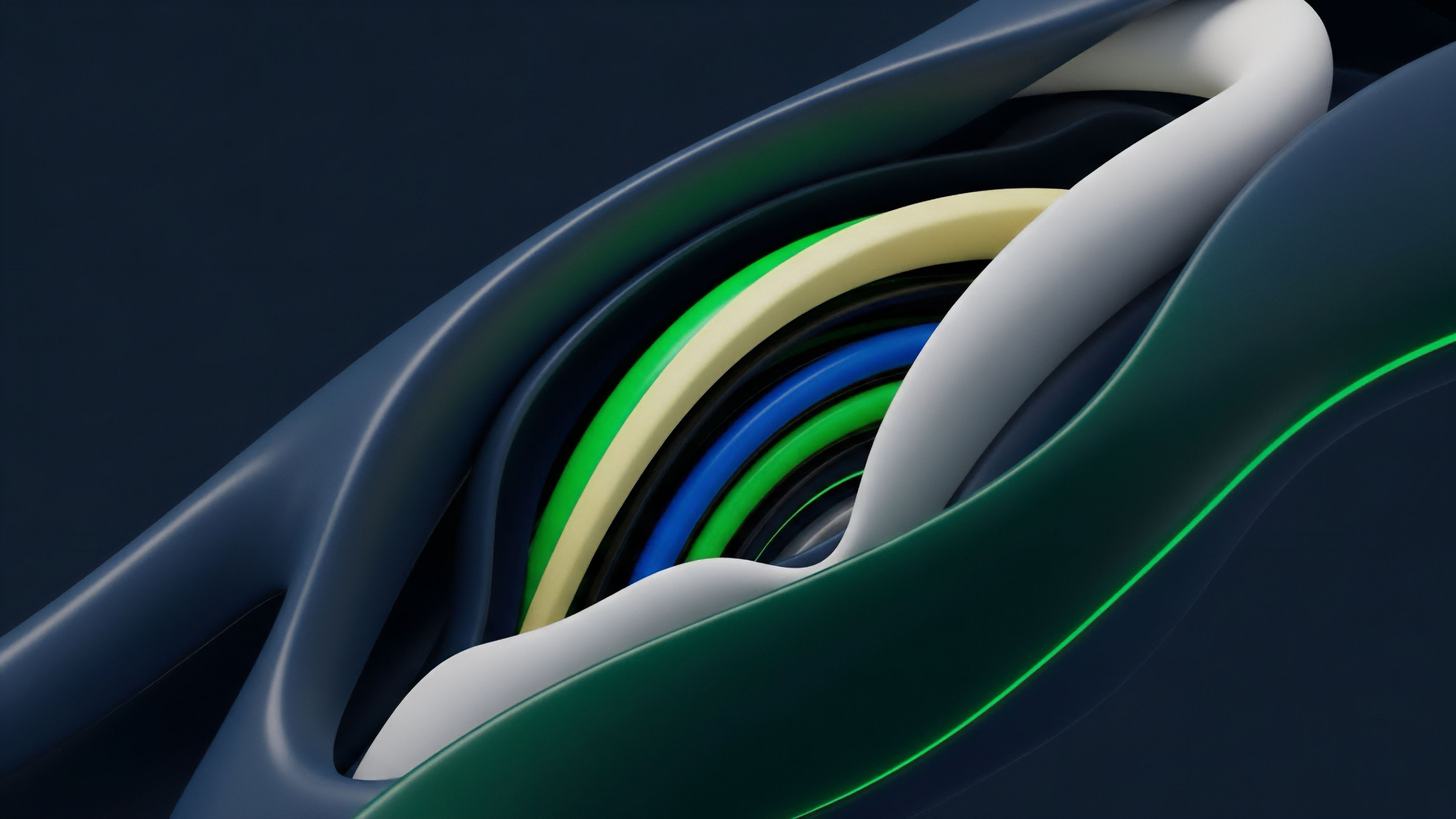 The visualization illustrates the intricate pathways of a decentralized financial ecosystem. Interconnected layers represent cross-chain interoperability and smart contract logic, where data streams flow through network nodes. The varying colors symbolize different derivative tranches, risk stratification, and underlying asset pools within a liquidity provisioning mechanism. This abstract representation captures the complexity of algorithmic execution and risk transfer in a high-frequency trading environment on Layer 2 solutions.