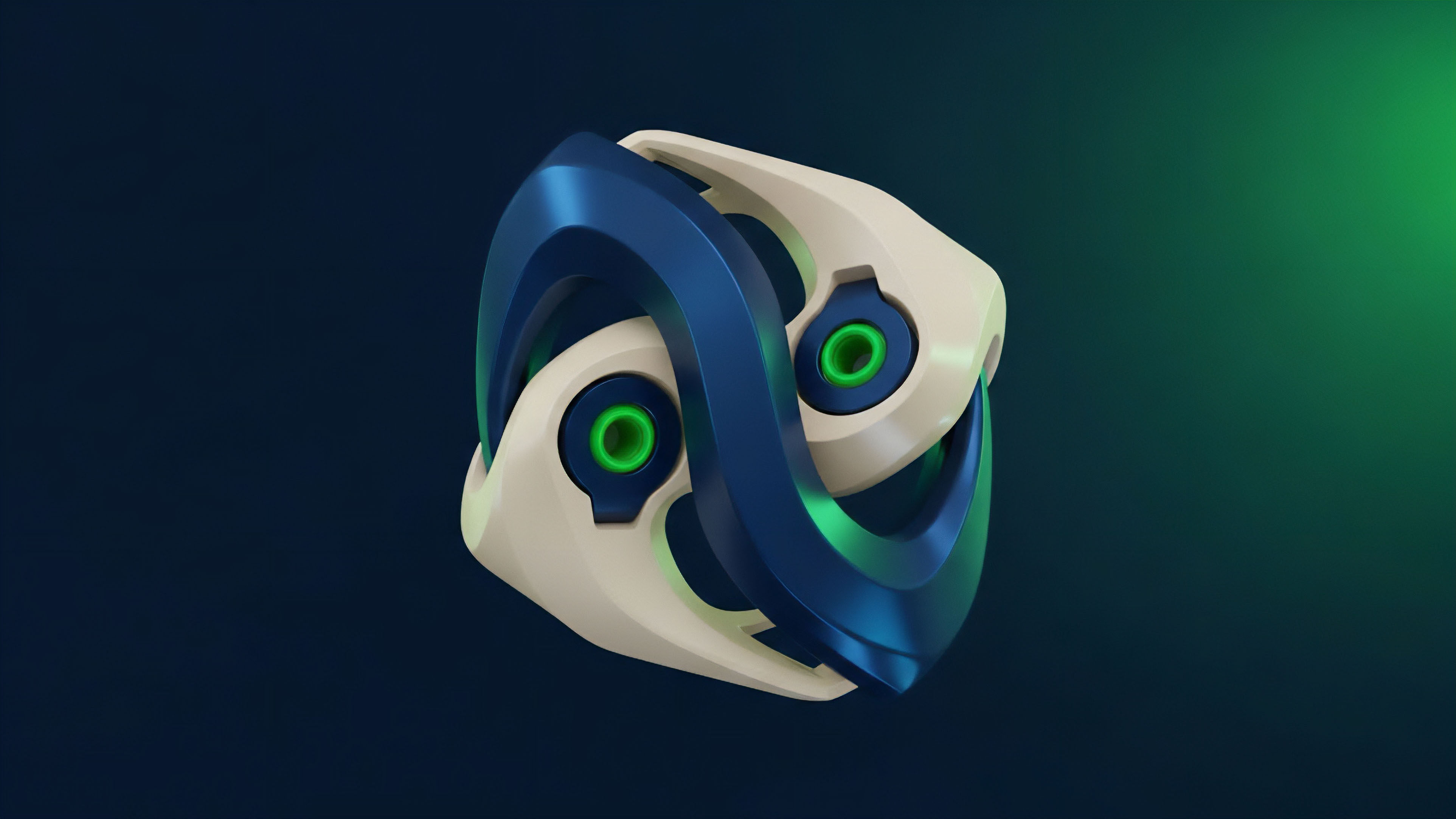 A stylized, dual-component structure interlocks in a continuous, flowing pattern, representing a complex financial derivative instrument. The design visualizes the mechanics of a decentralized perpetual futures contract within an advanced algorithmic trading system. The seamless, cyclical form symbolizes the perpetual nature of these contracts and the essential interoperability between different asset layers. Glowing green elements denote active data flow and real-time smart contract execution, central to efficient cross-chain liquidity provision and risk management within a decentralized autonomous organization framework.