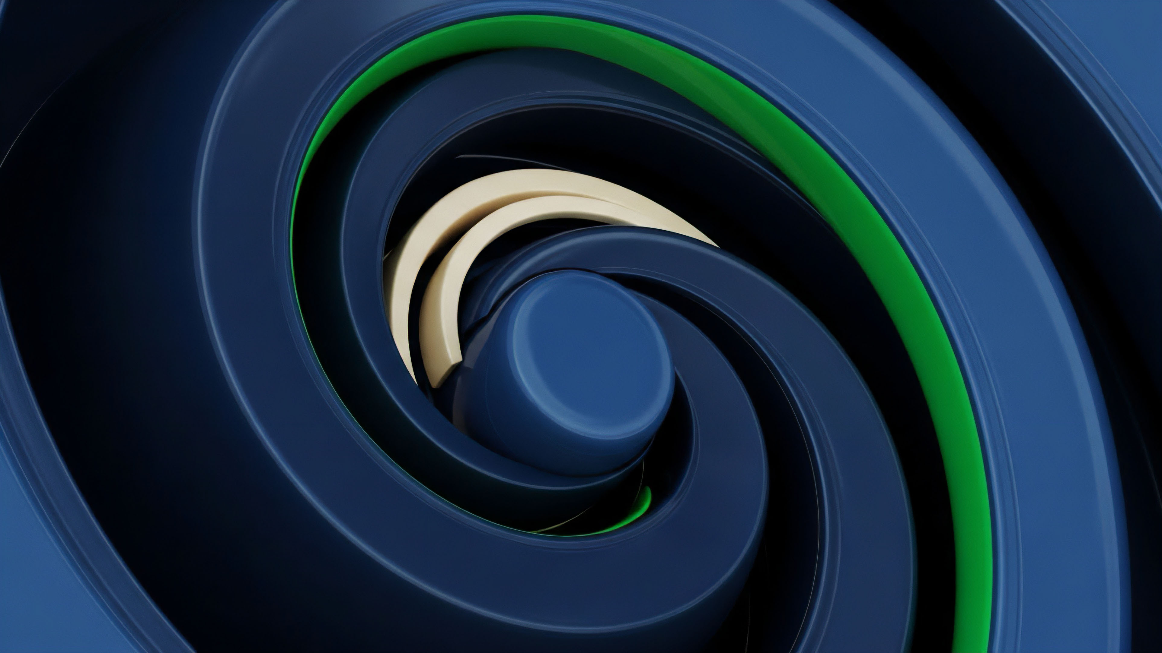 A stylized 3D abstract spiral structure illustrates a complex financial engineering concept, specifically the hierarchy of a Collateralized Debt Obligation CDO within a Decentralized Finance DeFi context. The coiling layers represent various tranches of a derivative contract, from senior to junior positions. The inward converging dynamic visualizes the waterfall payment structure, demonstrating the prioritization of cash flows. The distinct color bands, including the bright green element, represent different risk exposures and yield dynamics inherent in each tranche, offering insight into volatility decay and potential arbitrage opportunities for sophisticated market participants.