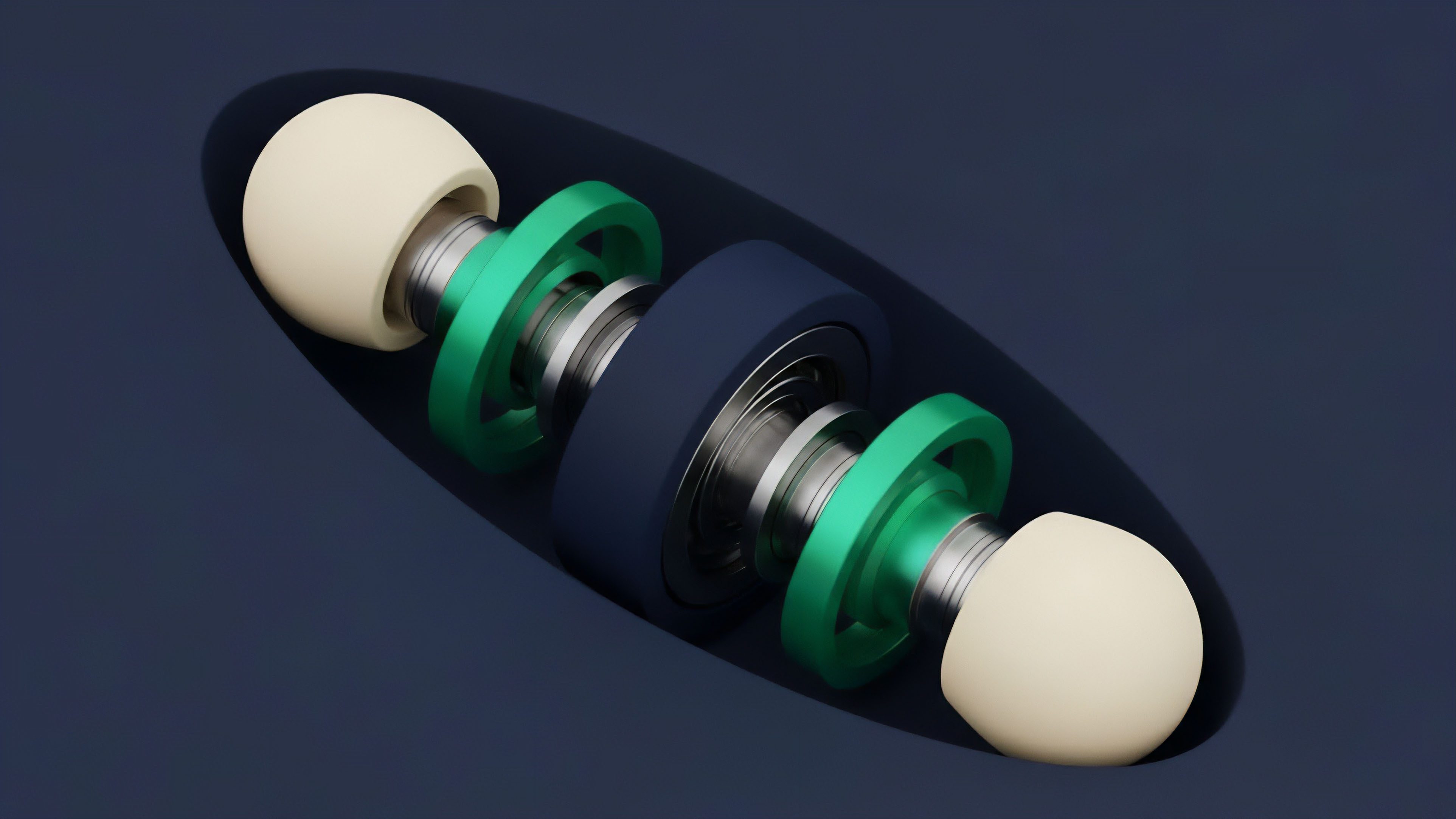 A detailed cross-section of a mechanical bearing assembly visualizes the structure of a complex financial derivative. The central component represents the core contract and underlying assets. The green elements symbolize risk dampeners and volatility adjustments necessary for credit risk modeling and systemic risk management. The entire assembly illustrates how leverage and risk-adjusted return are distributed within a structured product, highlighting the interconnected payoff profile of various tranches. This visualization serves as a metaphor for the intricate mechanisms of a collateralized debt obligation or other complex financial instruments in decentralized finance.