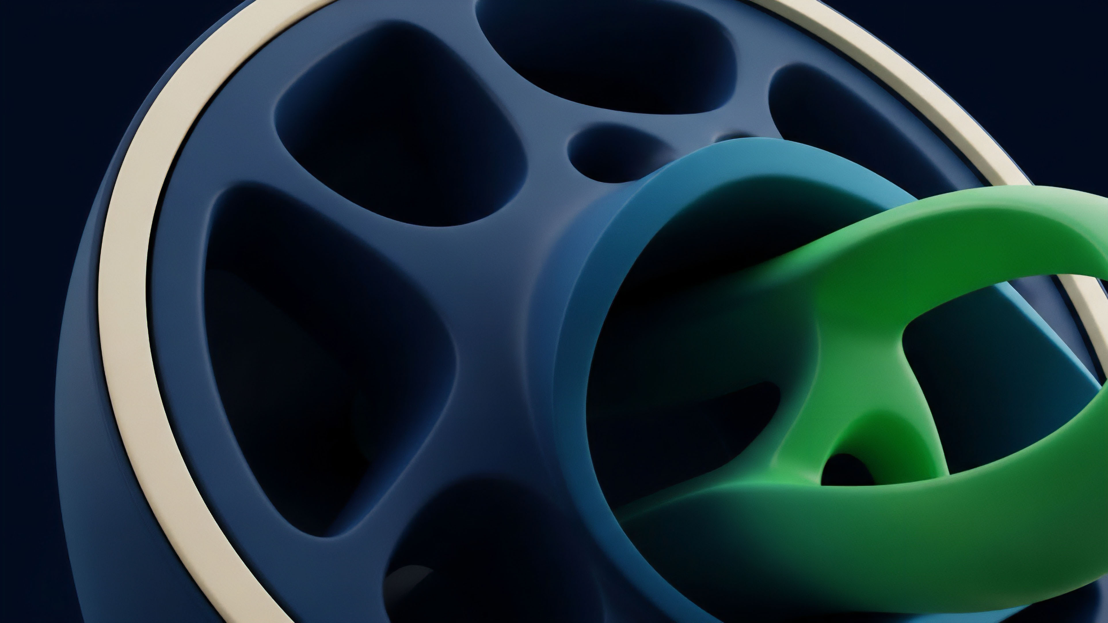 A detailed, abstract rendering depicts the intricate relationship between financial derivatives and underlying assets in a decentralized finance ecosystem. A dark blue framework with cutouts represents the governance protocol and smart contract infrastructure. The fluid, bright green element symbolizes dynamic liquidity flows and algorithmic trading strategies, potentially illustrating collateral management or synthetic asset creation. This composition highlights the complex cross-chain interoperability required for efficient decentralized exchanges DEX and robust perpetual futures markets within a Layer-2 scaling solution.