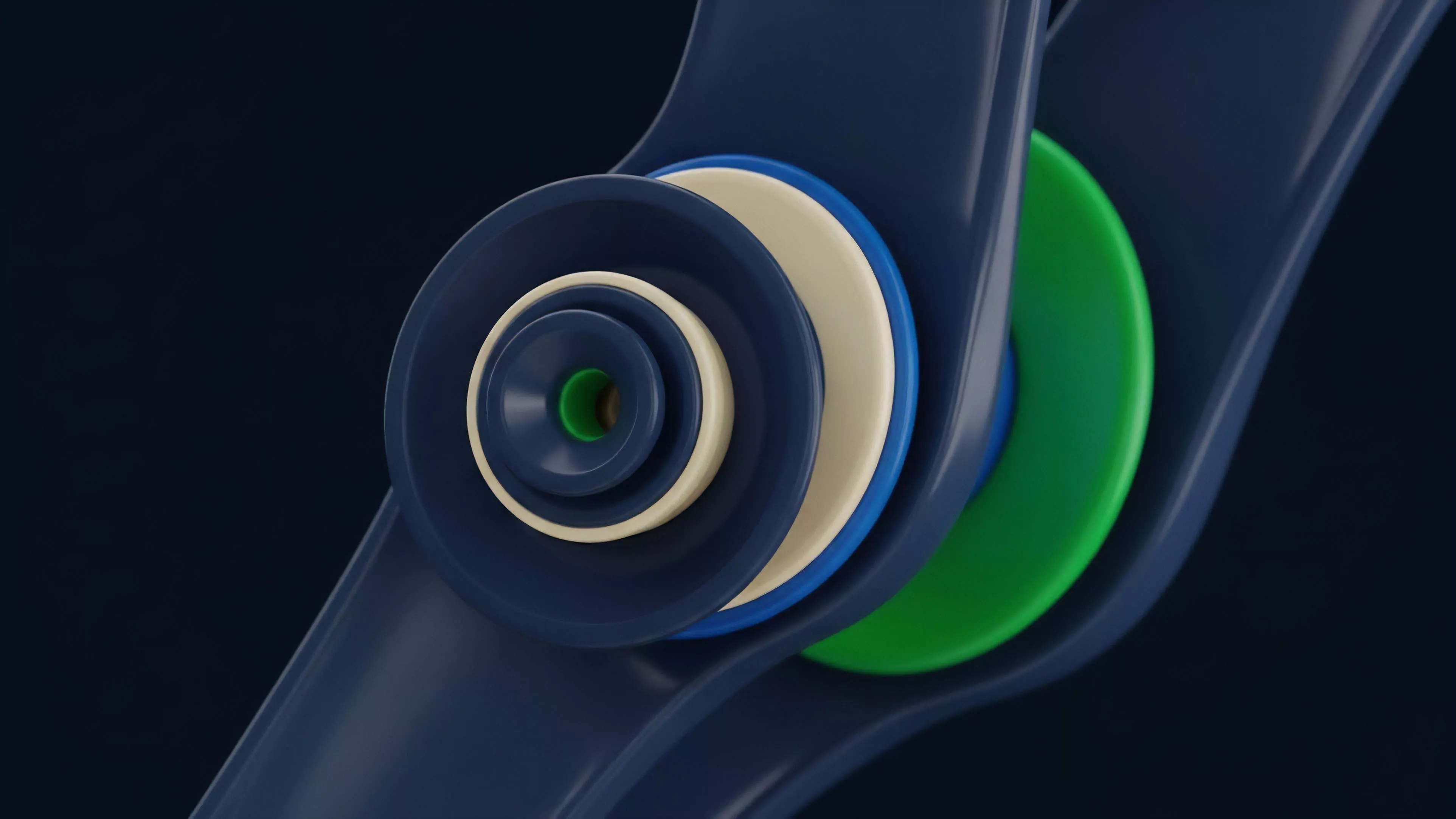 A detailed abstract visualization of a sophisticated decentralized finance system emphasizing risk stratification in financial derivatives. The concentric layers represent nested options strategies, demonstrating how different tranches interact within a complex smart contract. The contrasting colors illustrate a liquidity aggregation mechanism or a multi-component collateralized debt position CDP. This structure visualizes algorithmic execution logic and the layered nature of market volatility skew management in DeFi protocols. The interlocking design highlights interoperability and impermanent loss mitigation strategies.