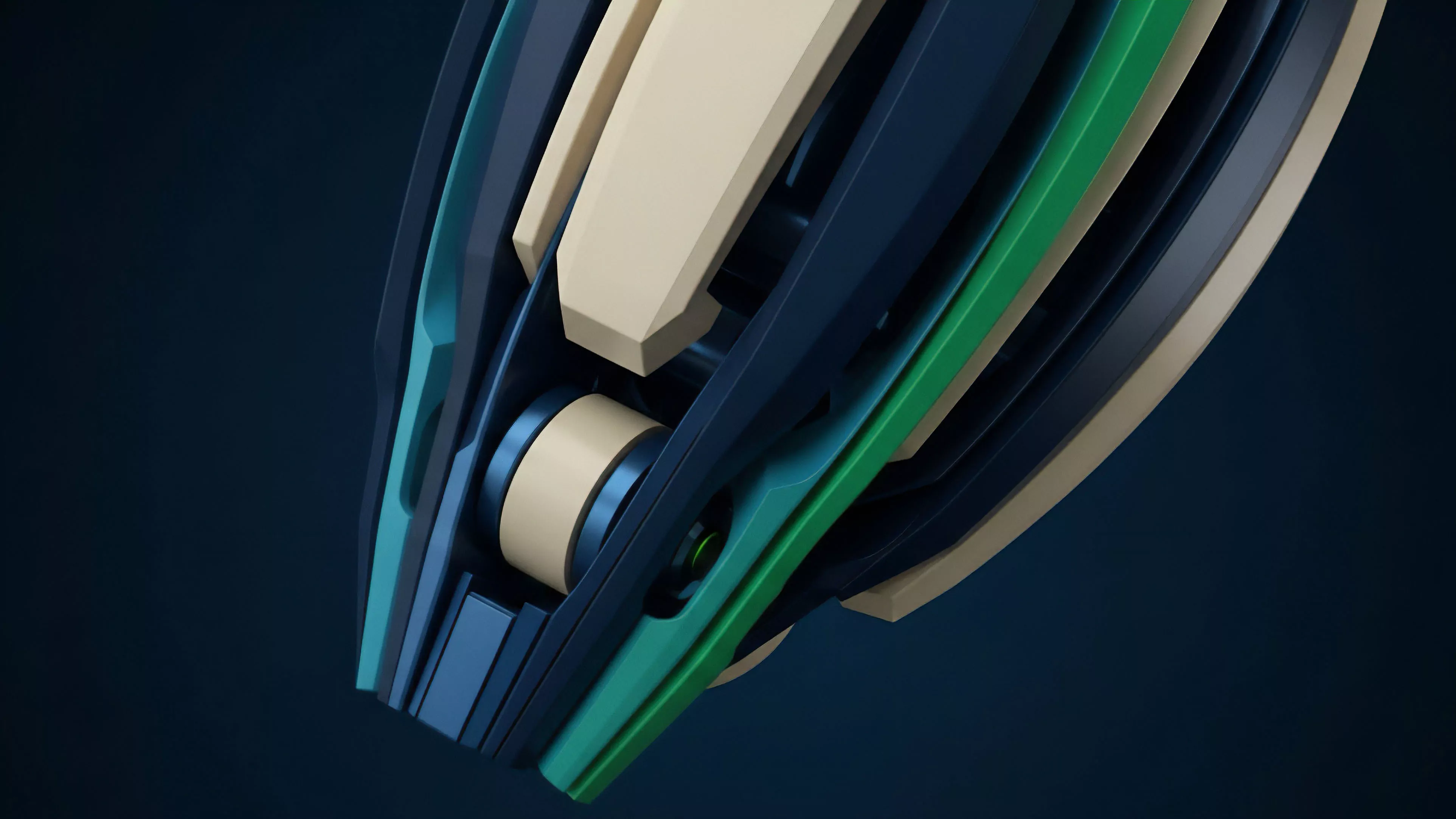 A close-up view of intricate interlocking layers in shades of blue, green, and cream illustrates the complex architecture of a decentralized finance protocol. This structure represents a multi-leg options strategy where different components interact to manage risk. The layering suggests the necessity of robust collateral requirements and a detailed execution protocol to ensure reliable settlement mechanisms for derivative contracts. The interconnectedness reflects the intricate relationships within a smart contract architecture.