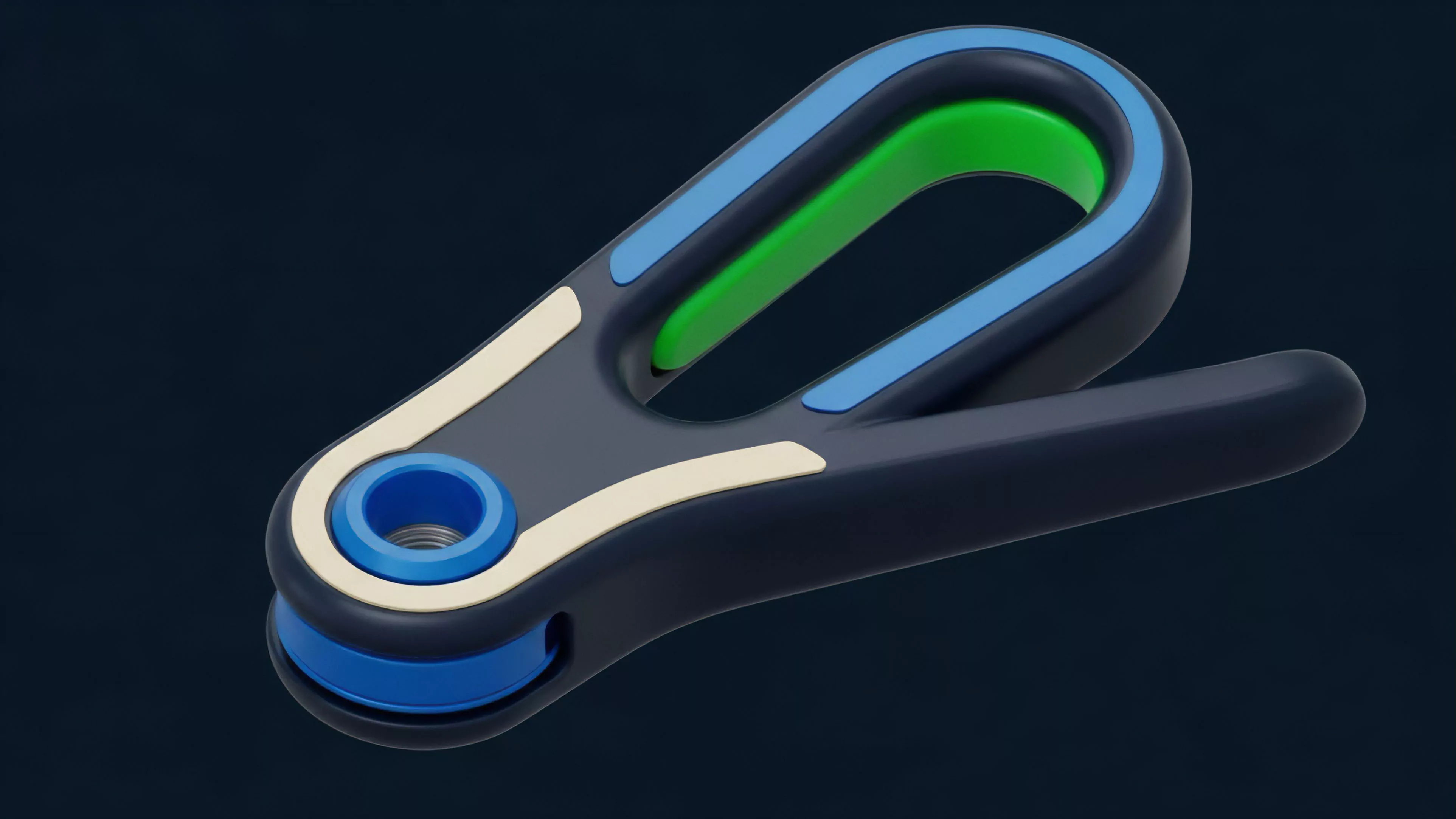 A high-tech device representing the complex mechanics of decentralized finance DeFi protocols. The multi-colored components symbolize different assets within a collateralized debt position CDP or liquidity pool. The object visualizes the intricate automated market maker AMM logic essential for continuous smart contract execution. It demonstrates a sophisticated risk management framework for managing leverage, mitigating liquidation events, and efficiently calculating options premiums and perpetual futures contracts based on real-time oracle data feeds.