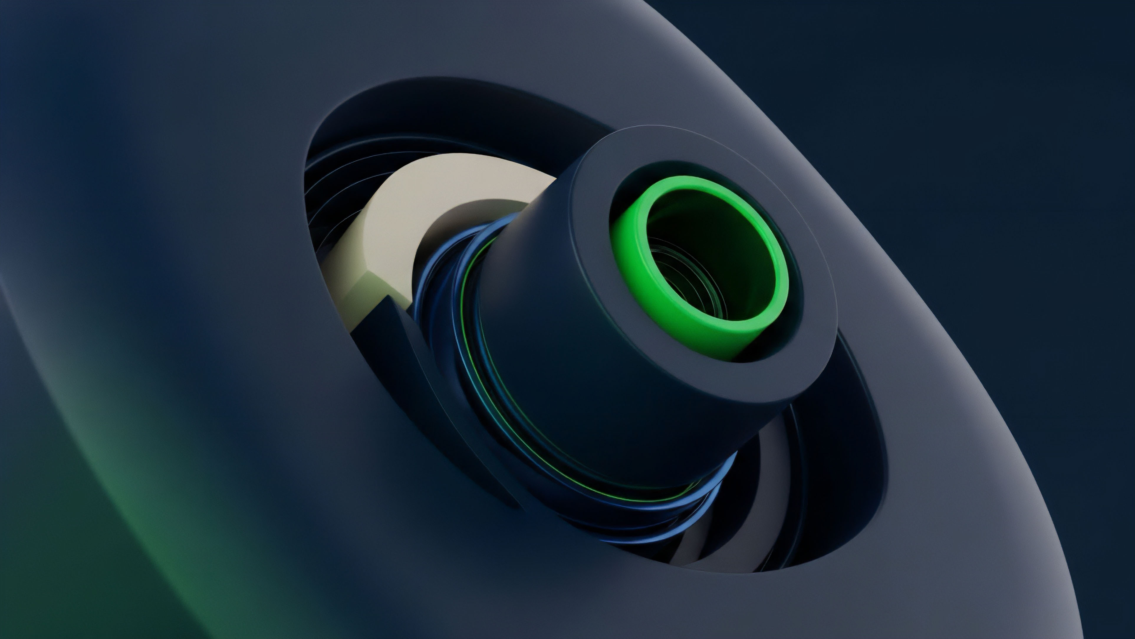 A complex abstract mechanical illustration featuring interlocking components, emphasizing layered protocols. A bright green inner ring acts as the central core, surrounded by concentric dark layers and a curved beige segment. This visual metaphor represents the intricate architecture of a decentralized finance DeFi protocol, specifically the composability of smart contracts and automated market maker AMM functionalities. The layered structure signifies risk management components like collateralization ratios and algorithmic rebalancing, crucial for managing impermanent loss and volatility skew in derivatives trading.