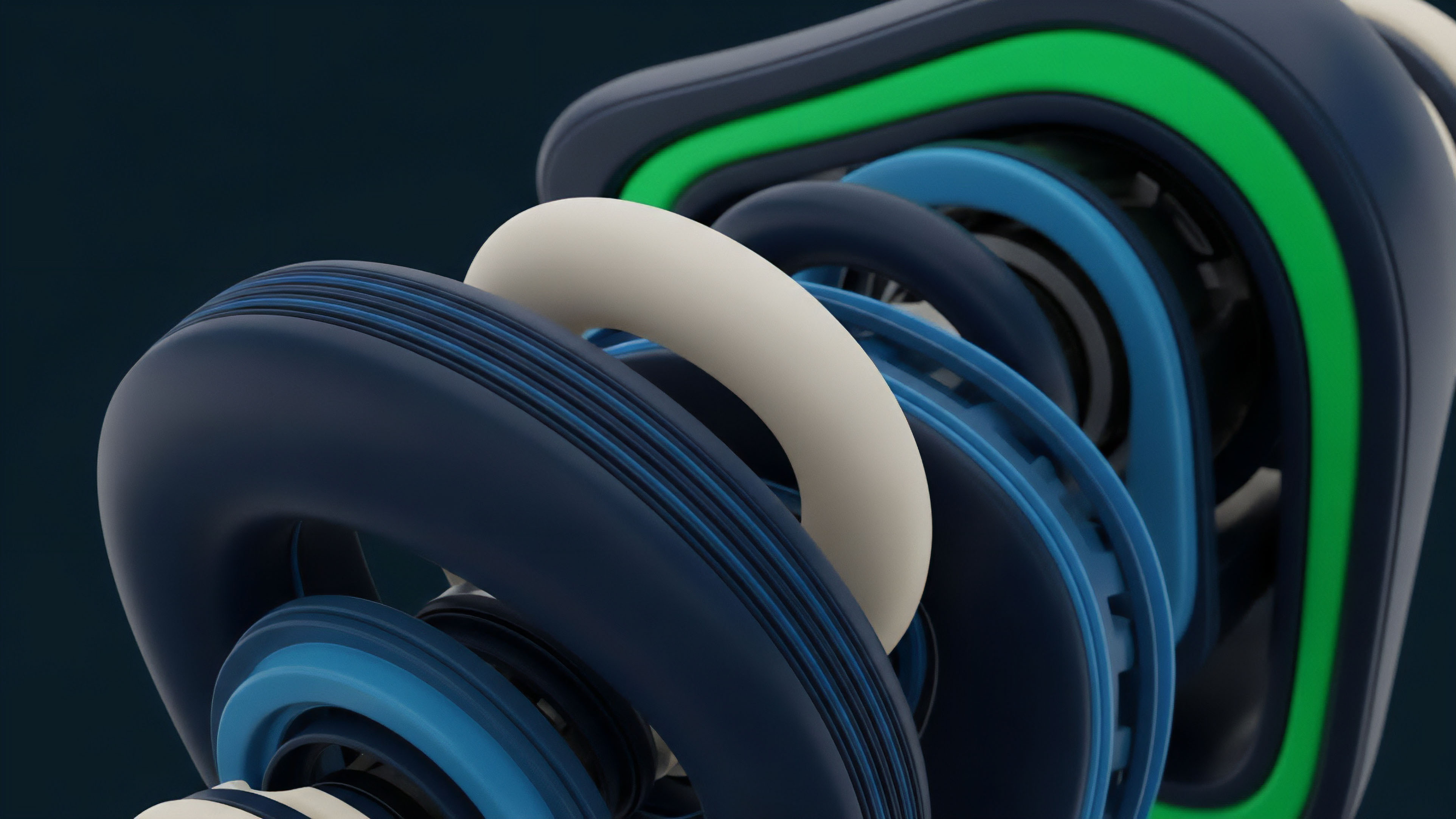 An abstract visualization capturing the complexity of structured financial products and synthetic derivatives within decentralized finance. The layered elements represent different tranches or protocols interacting, such as collateralized debt positions CDPs or automated market maker AMM liquidity provision. The bright green accent signifies a specific outcome or trigger, potentially representing the profit-loss profile P&L of a complex options strategy. The intricate design illustrates market volatility and the precise pricing mechanisms involved in sophisticated risk hedging strategies within a DeFi ecosystem.