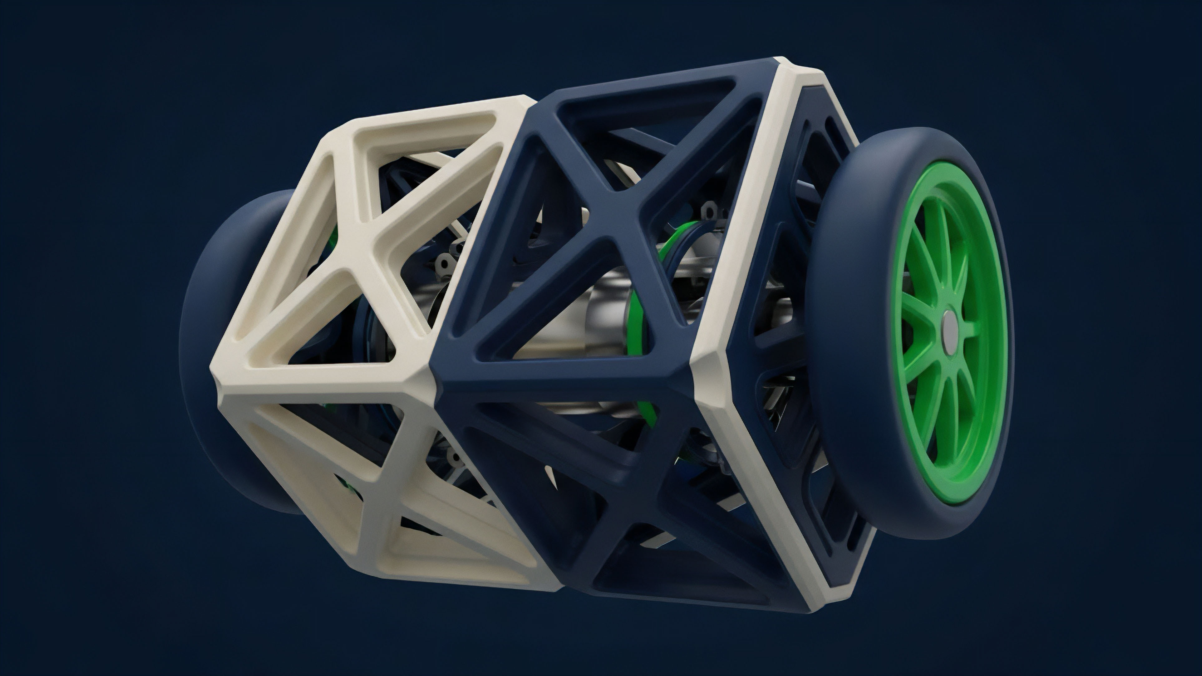 A stylized, modular geometric framework represents a complex financial derivative instrument within the decentralized finance ecosystem. This structure visualizes the interconnected components of a smart contract or an advanced hedging strategy, like a call and put options combination. The dual-segment structure reflects different collateralized debt positions or market risk layers. The visible inner mechanisms emphasize transparency and on-chain governance protocols. This design highlights the complex, algorithmic nature of market dynamics and transaction throughput in Layer 2 scaling solutions.