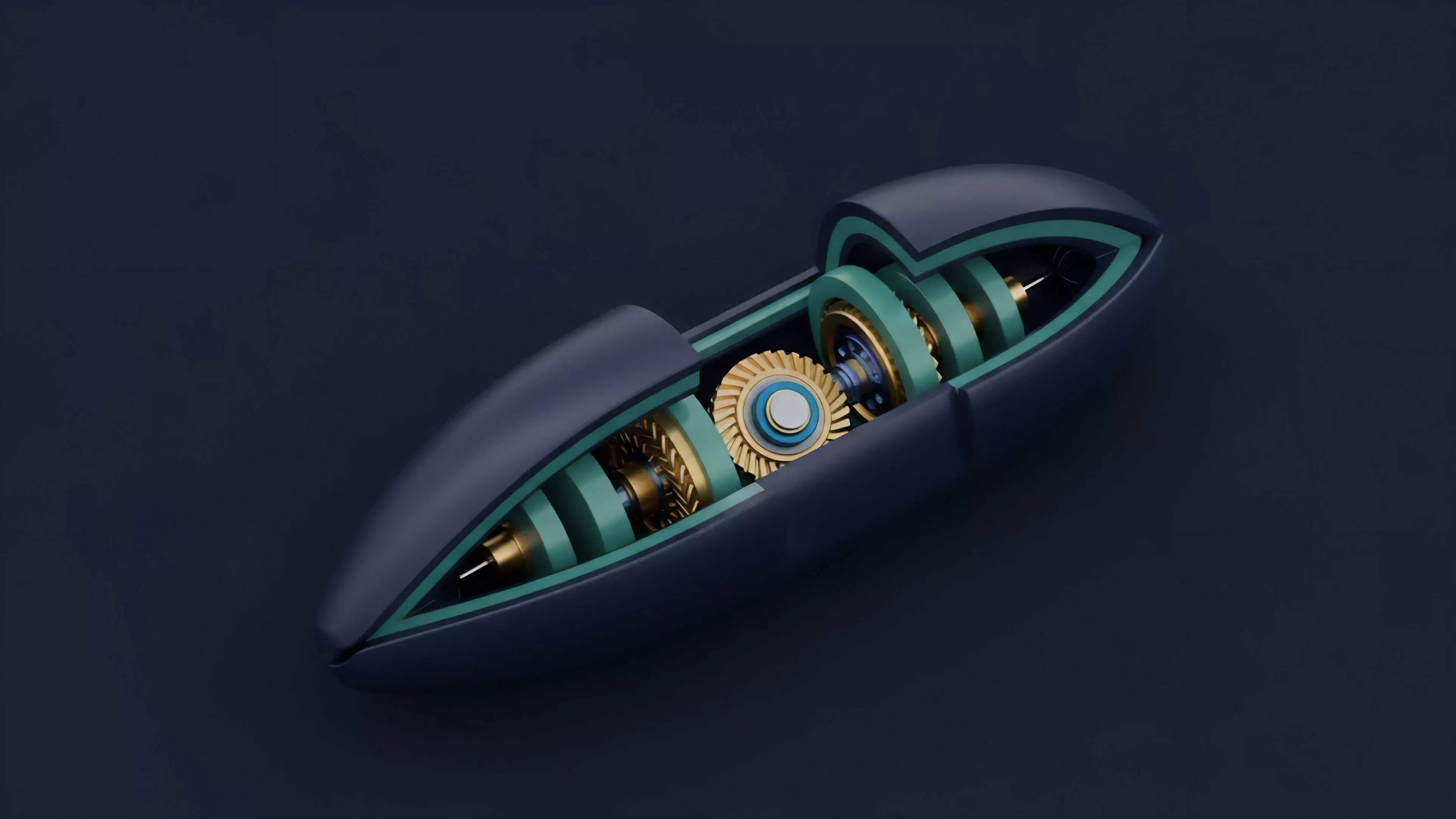 A stylized, dark blue casing reveals the intricate internal mechanisms of a complex financial architecture. The arrangement of gold and teal gears represents the algorithmic execution and smart contract logic powering decentralized options trading. This system symbolizes an Automated Market Maker AMM structure for derivatives, where liquidity pools and collateralized debt positions CDPs interact precisely to enable synthetic asset creation and robust risk management on-chain. The visualization captures the automated, non-custodial nature required for sophisticated price discovery and secure settlement in a high-frequency trading environment within DeFi.