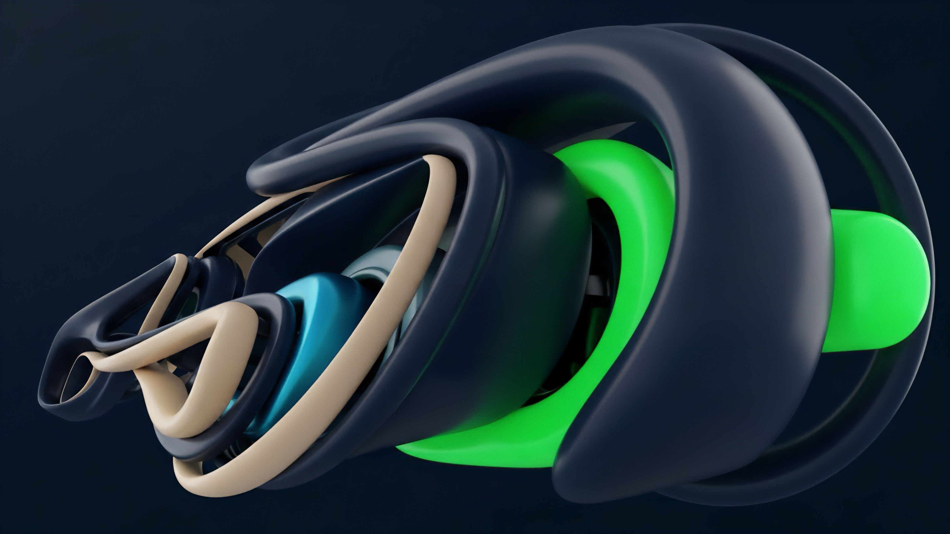 This intricate visualization depicts the layered architecture of a decentralized finance protocol. The structure represents complex derivative contracts and tokenized assets where synthetic assets derive value from underlying collateral pools. The interwoven layers illustrate the dynamic risk management mechanisms and market volatility hedging strategies employed within algorithmic trading systems. The core bright green element signifies a high-yield asset under multiple layers of collateralization and smart contract execution logic, highlighting a complex options trading strategy.