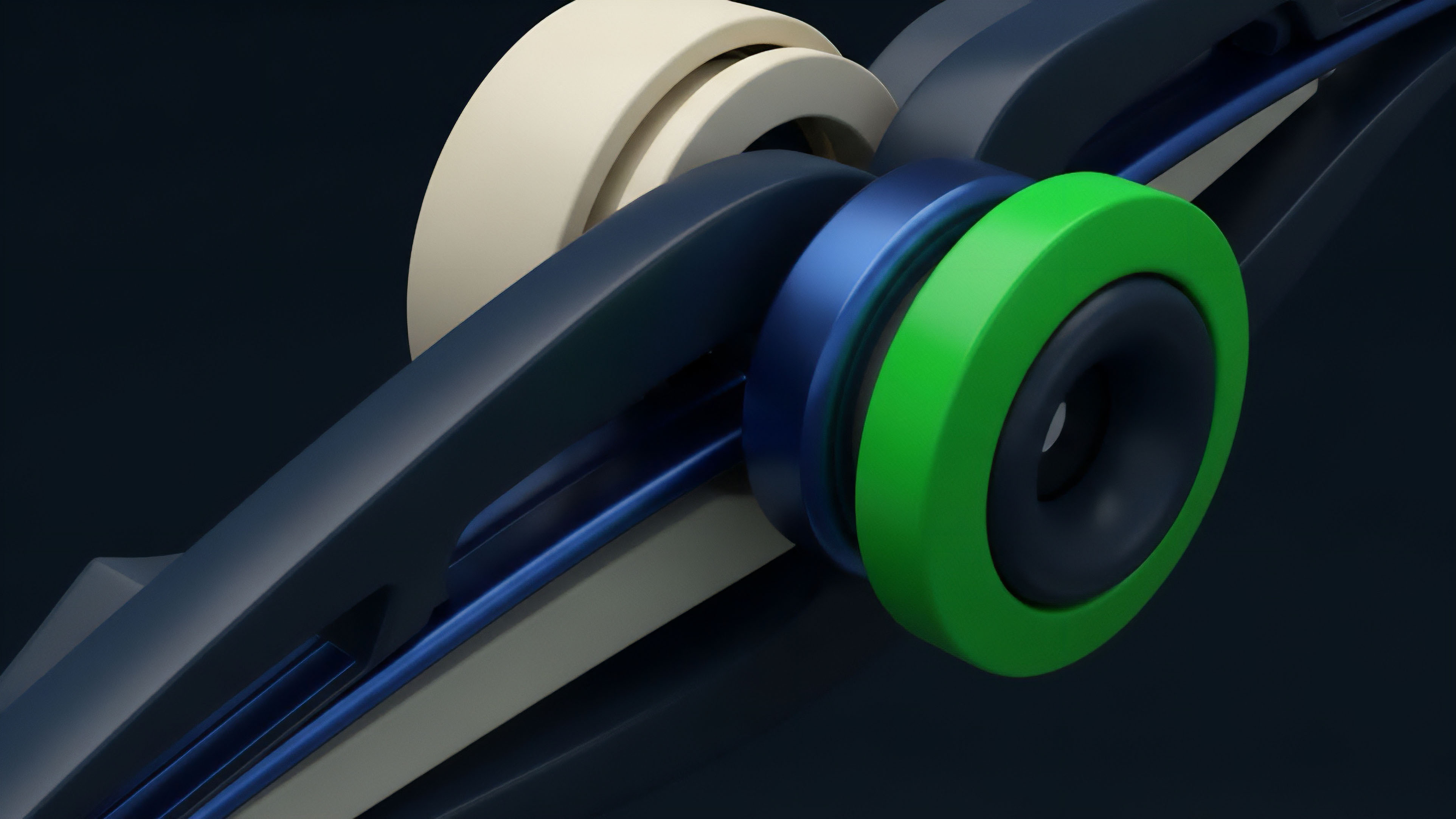 A complex abstract rendering illustrates a futuristic mechanism composed of interlocking components. The bright green ring represents an automated options vault where yield generation strategies are executed. Dark blue channels facilitate the flow of collateralized assets and transaction data, mimicking liquidity pathways in a decentralized finance DeFi protocol. This intricate structure visualizes the interconnected architecture of advanced financial derivatives, reflecting a system where multi-legged options strategies and structured products are managed through smart contracts, optimizing risk exposure and facilitating arbitrage opportunities across various liquidity pools.