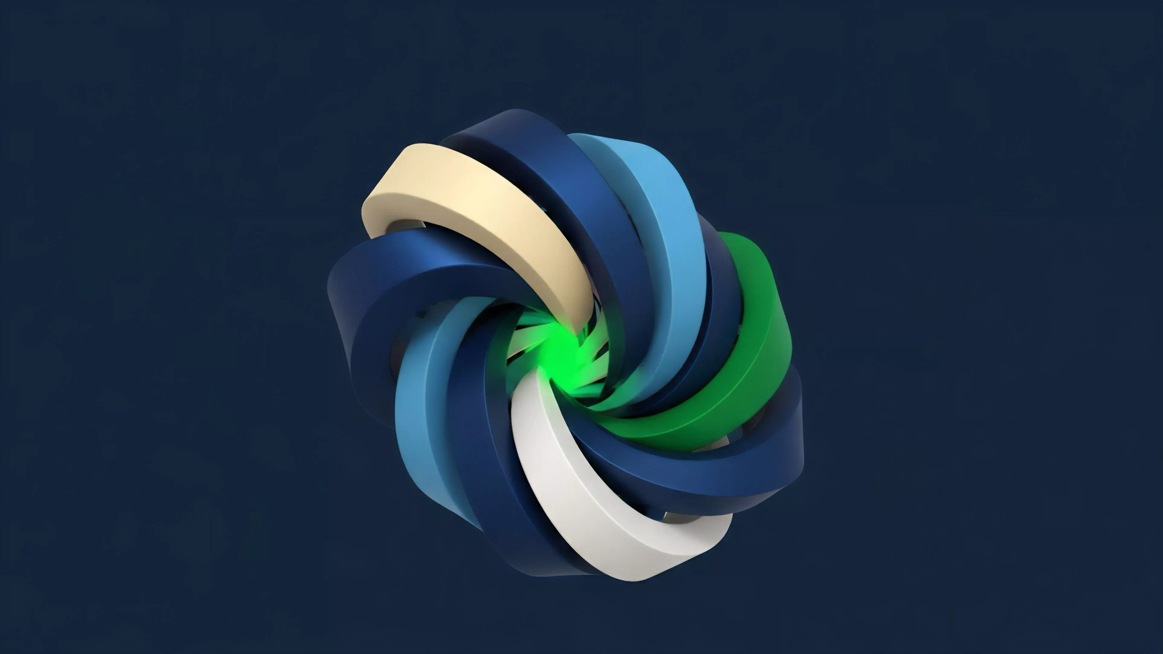 A complex, multicolored spiral vortex rotates around a central glowing green core. The dynamic system visualizes the intricate mechanisms of a decentralized finance protocol. Interlocking segments symbolize assets within a liquidity pool or collateralized debt position, rebalancing dynamically. The central glow represents the smart contract logic and Oracle data feed. This intricate structure illustrates risk stratification and volatility management necessary for maintaining capital efficiency and stability in complex derivatives markets through automated market maker protocols.