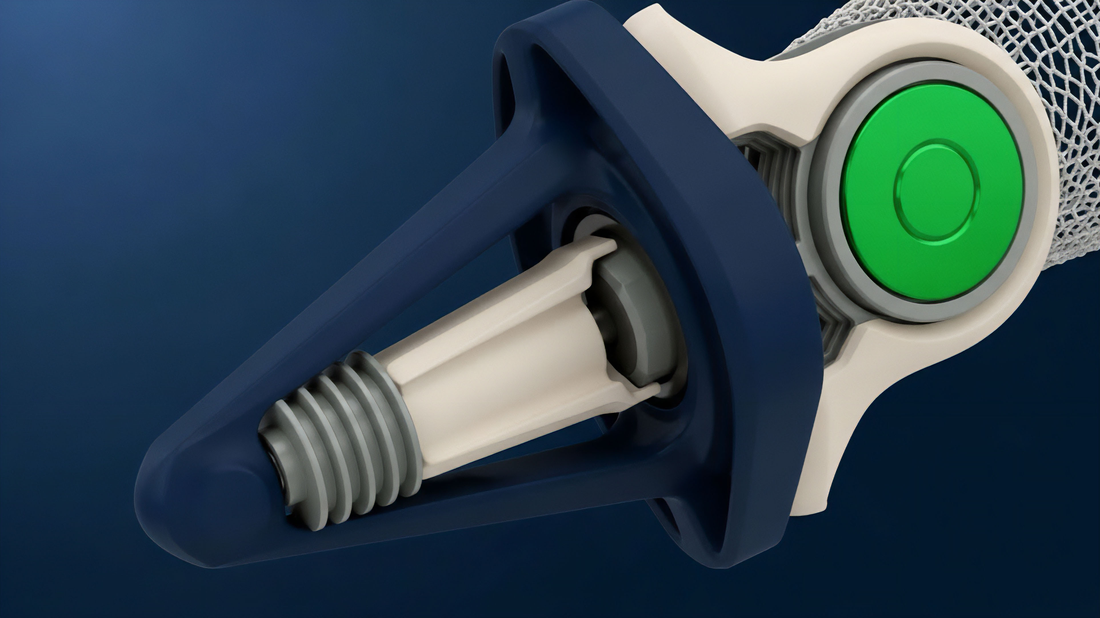 A detailed cross-section reveals a complex mechanical system where various components precisely interact. This visualization represents the core functionality of a decentralized finance DeFi protocol. The threaded mechanism symbolizes a staking contract, where digital assets serve as collateral, locking value for network security. The green circular component signifies an active oracle, providing critical real-time data feeds for smart contract execution. The overall structure demonstrates cross-chain interoperability, showcasing how different blockchains or protocols integrate to facilitate derivatives trading and liquidity pools within a decentralized autonomous organization DAO.