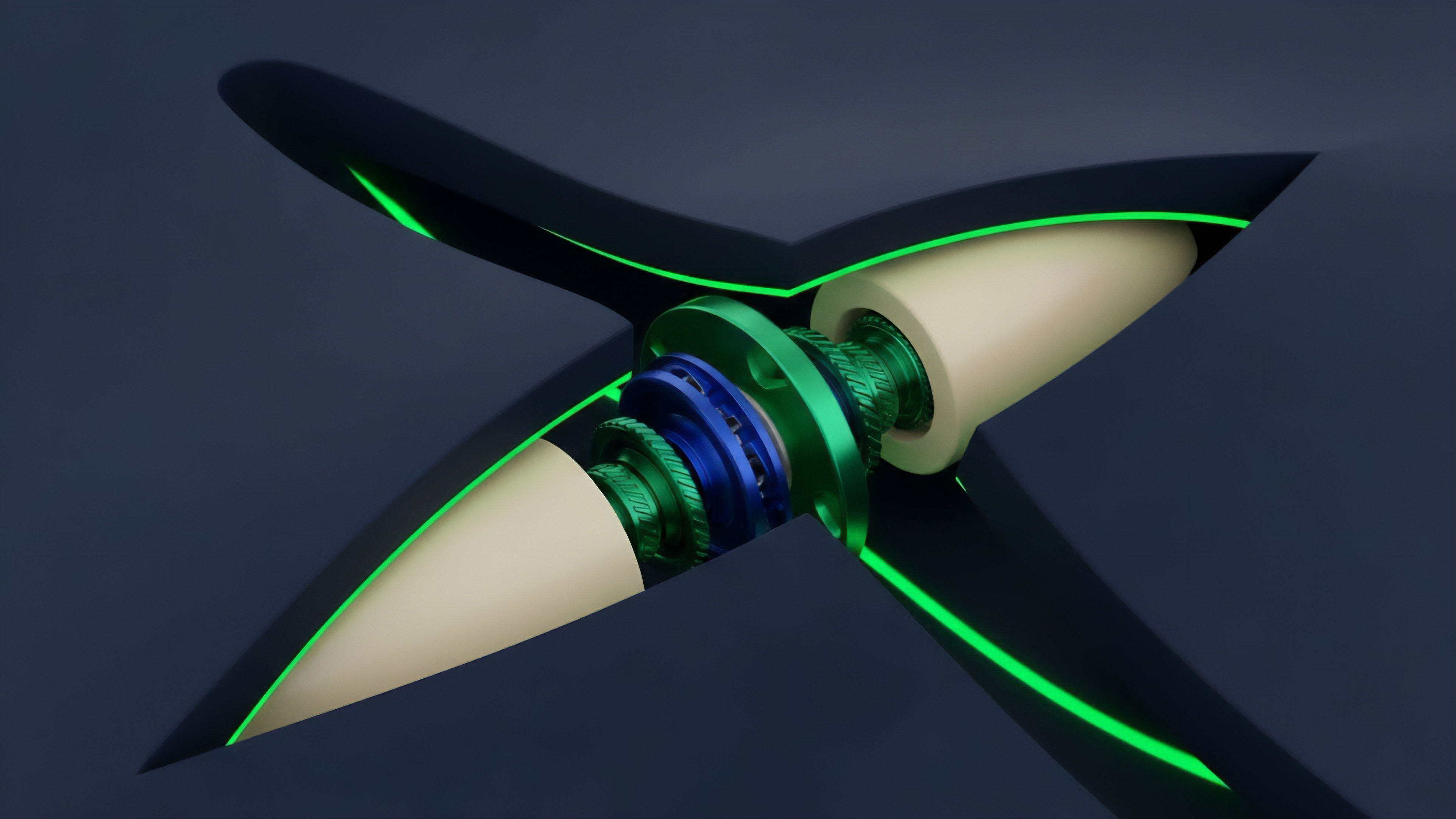 A detailed cutaway view of an intricate mechanical assembly reveals a complex internal structure of precision gears and bearings, linking to external fins outlined by bright neon green lines. This visual metaphor illustrates the underlying mechanics of a structured finance product or DeFi protocol, where collateralization and liquidity pools internal components support the yield generation and algorithmic execution of a synthetic instrument external blades. The system demonstrates dynamic rebalancing and risk-weighted asset management, essential for volatility hedging and high-frequency execution strategies in decentralized markets.