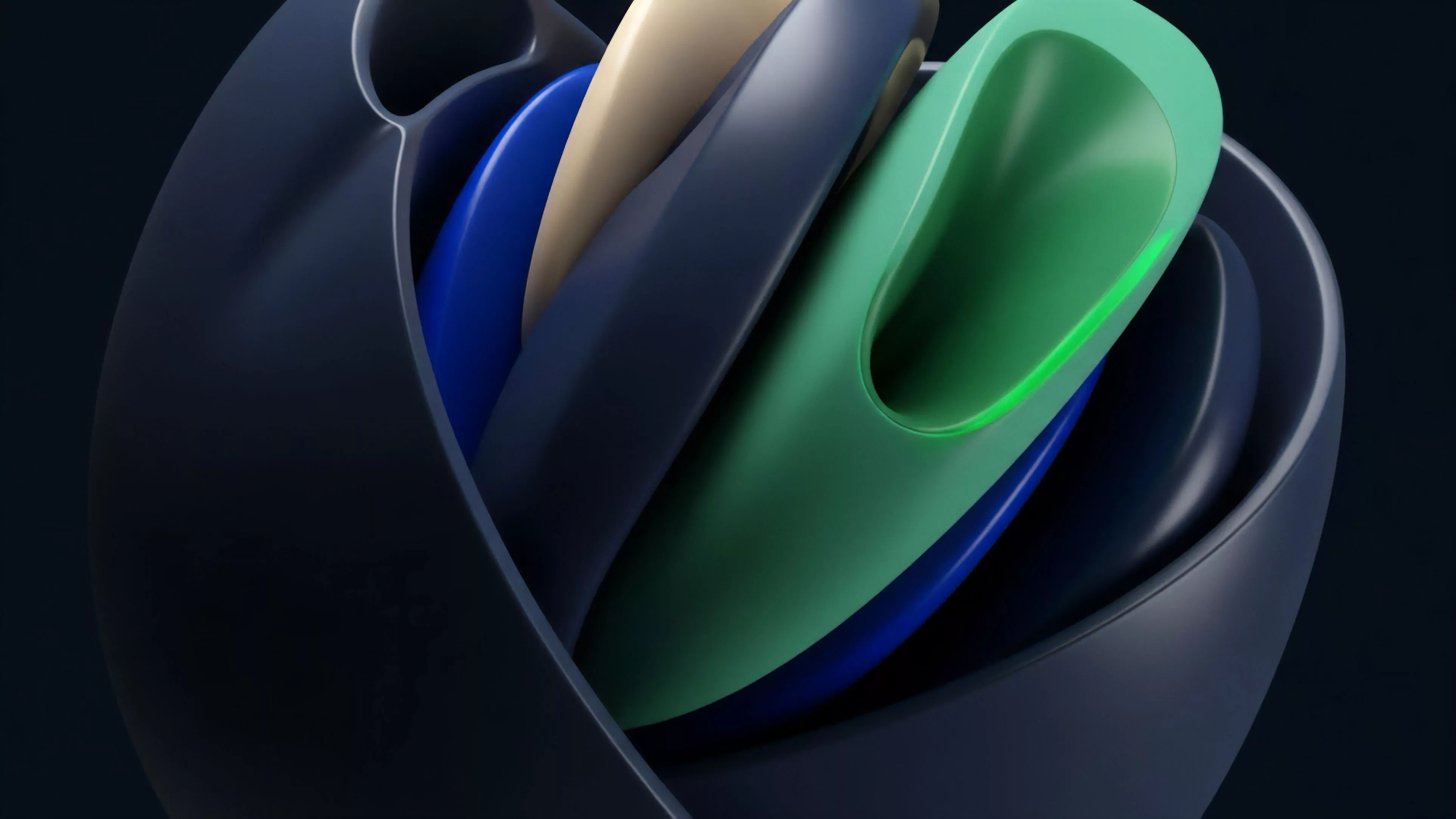 An abstract visualization depicting the complexity of structured financial products within decentralized finance protocols. The interweaving layers represent distinct asset tranches and collateralized debt positions. The varying colors symbolize diverse multi-asset collateral types supporting a specific derivatives contract. The dynamic composition illustrates market correlation and cross-chain composability, emphasizing risk stratification in complex tokenomics. This visual metaphor underscores the interconnectedness of liquidity pools and smart contract execution in advanced financial engineering.