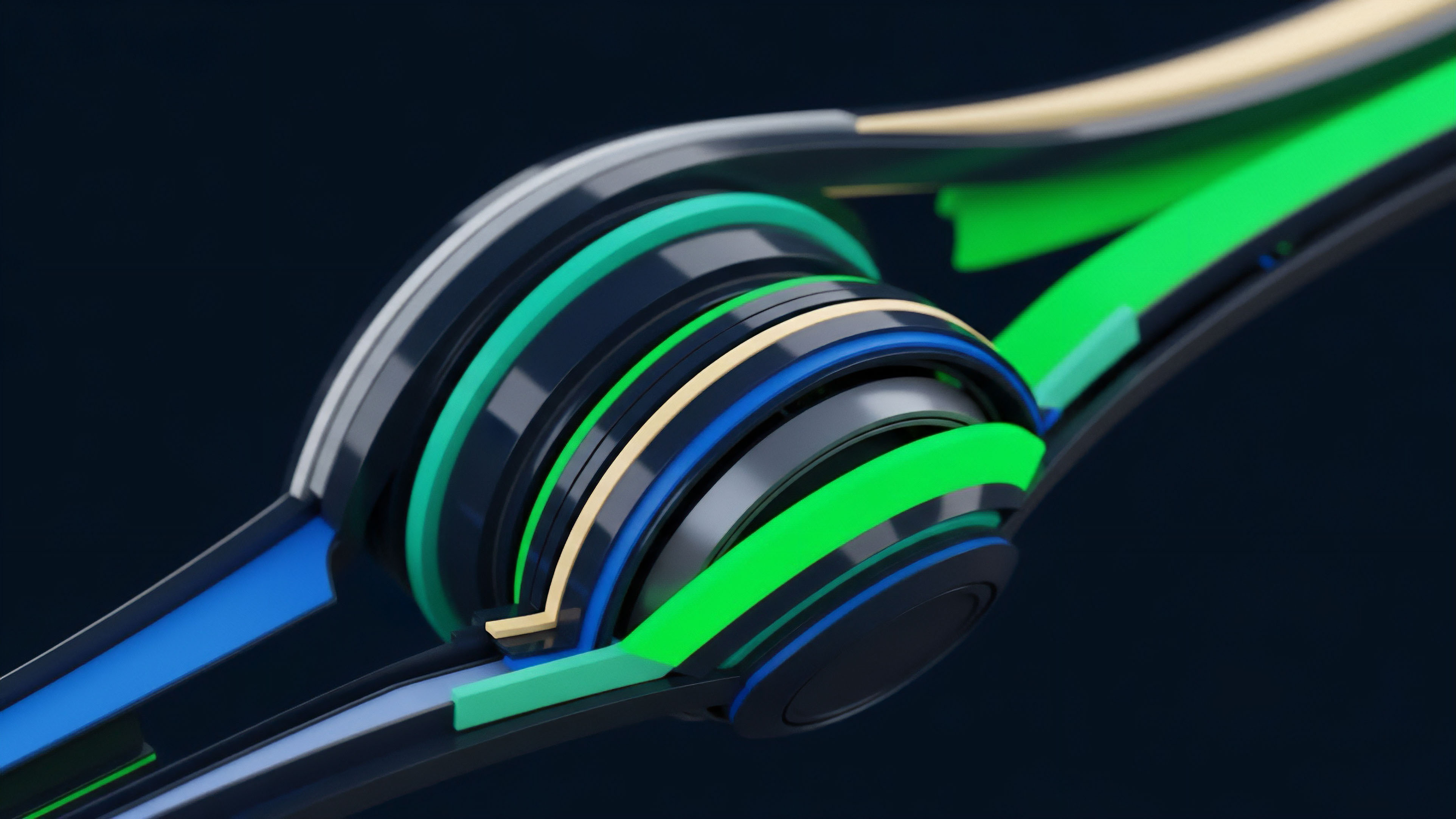 A complex, futuristic structure illustrates the interconnected architecture of a decentralized finance DeFi protocol. It visualizes the dynamic interplay between different components, such as liquidity pools and smart contract logic, essential for automated market making AMM. The layered mechanism represents risk management strategies and collateralization requirements in options trading, where changes in underlying asset volatility are absorbed through protocol-governed adjustments. The bright neon elements symbolize real-time market data or oracle feeds influencing the derivative pricing model.