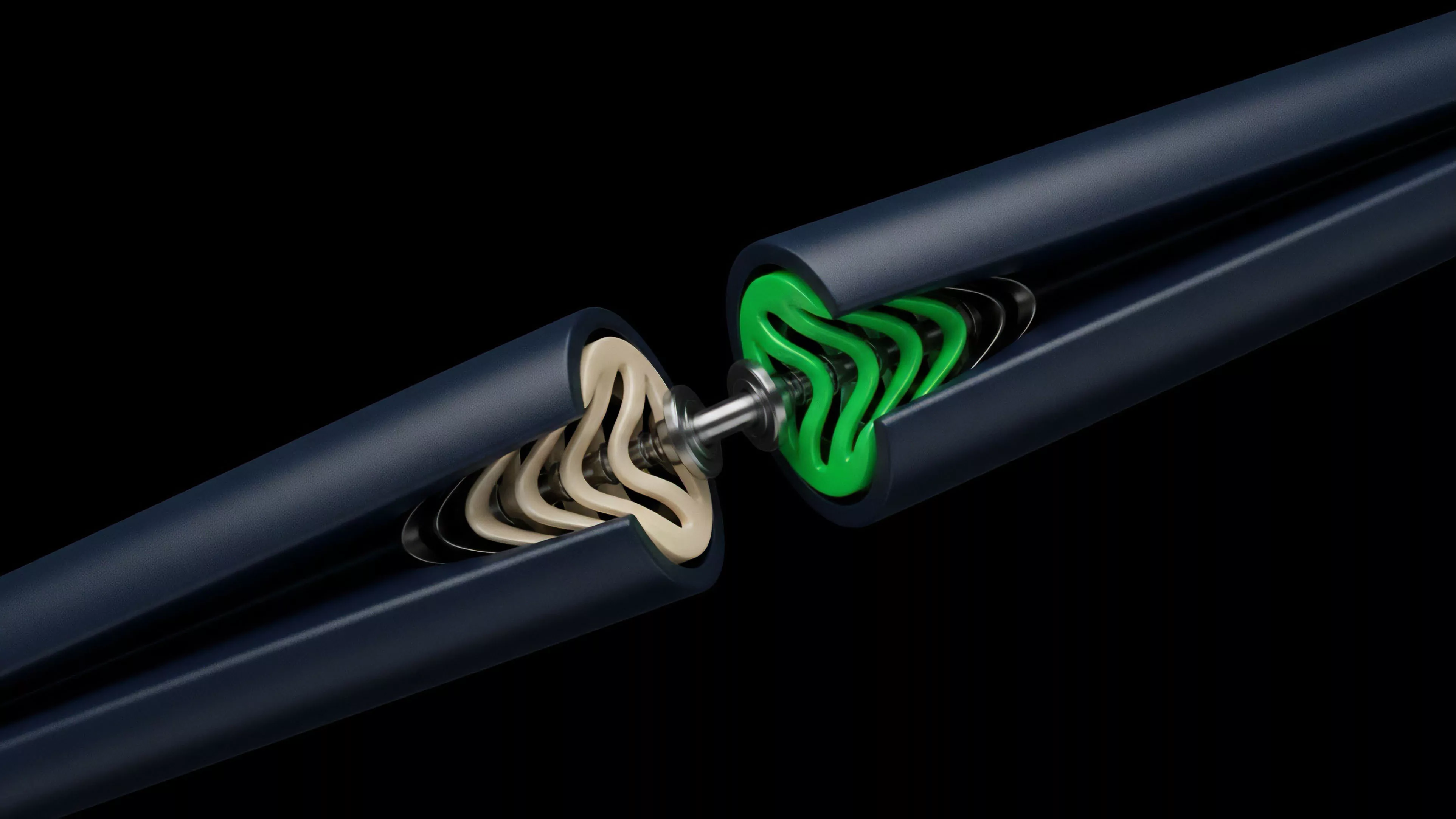 A visualization of a sophisticated decentralized finance mechanism, perhaps representing an automated market maker or a structured options product.