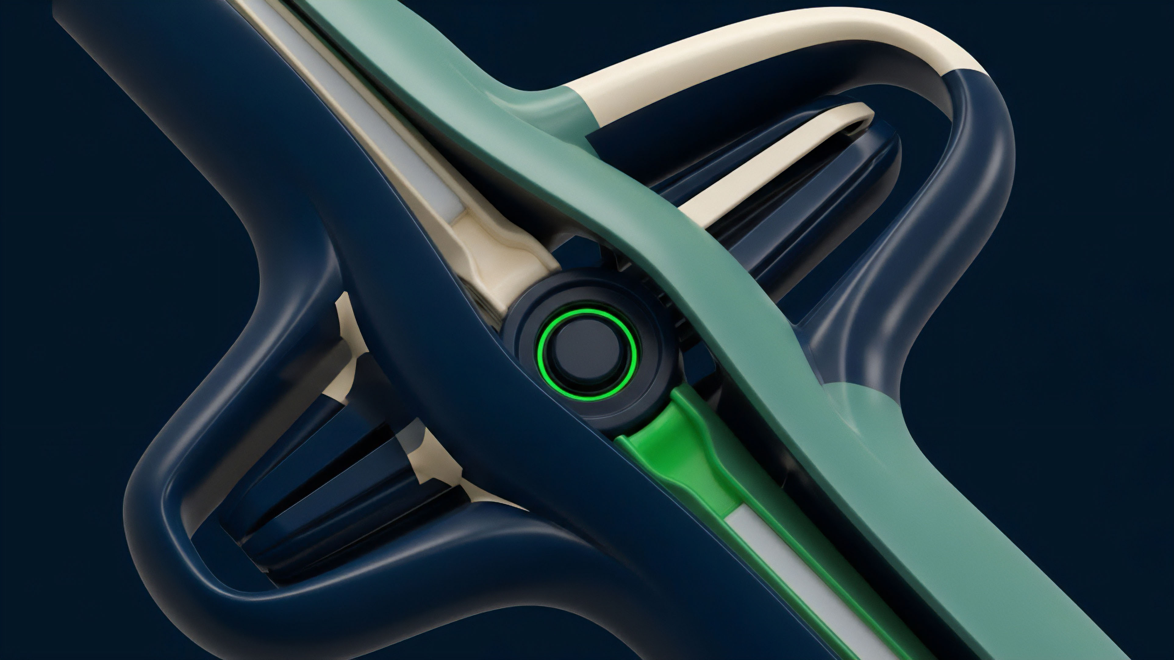 A complex, intertwined structure visually represents the architecture of a decentralized options protocol where layered components signify multiple collateral positions within a structured product framework. The flowing forms illustrate continuous liquidity provision and automated risk rebalancing. A central, glowing node functions as the execution point for smart contract logic, managing dynamic pricing models and ensuring seamless settlement across interconnected liquidity tranches. The design abstractly captures the sophisticated financial engineering required for synthetic asset creation in a programmatic environment.