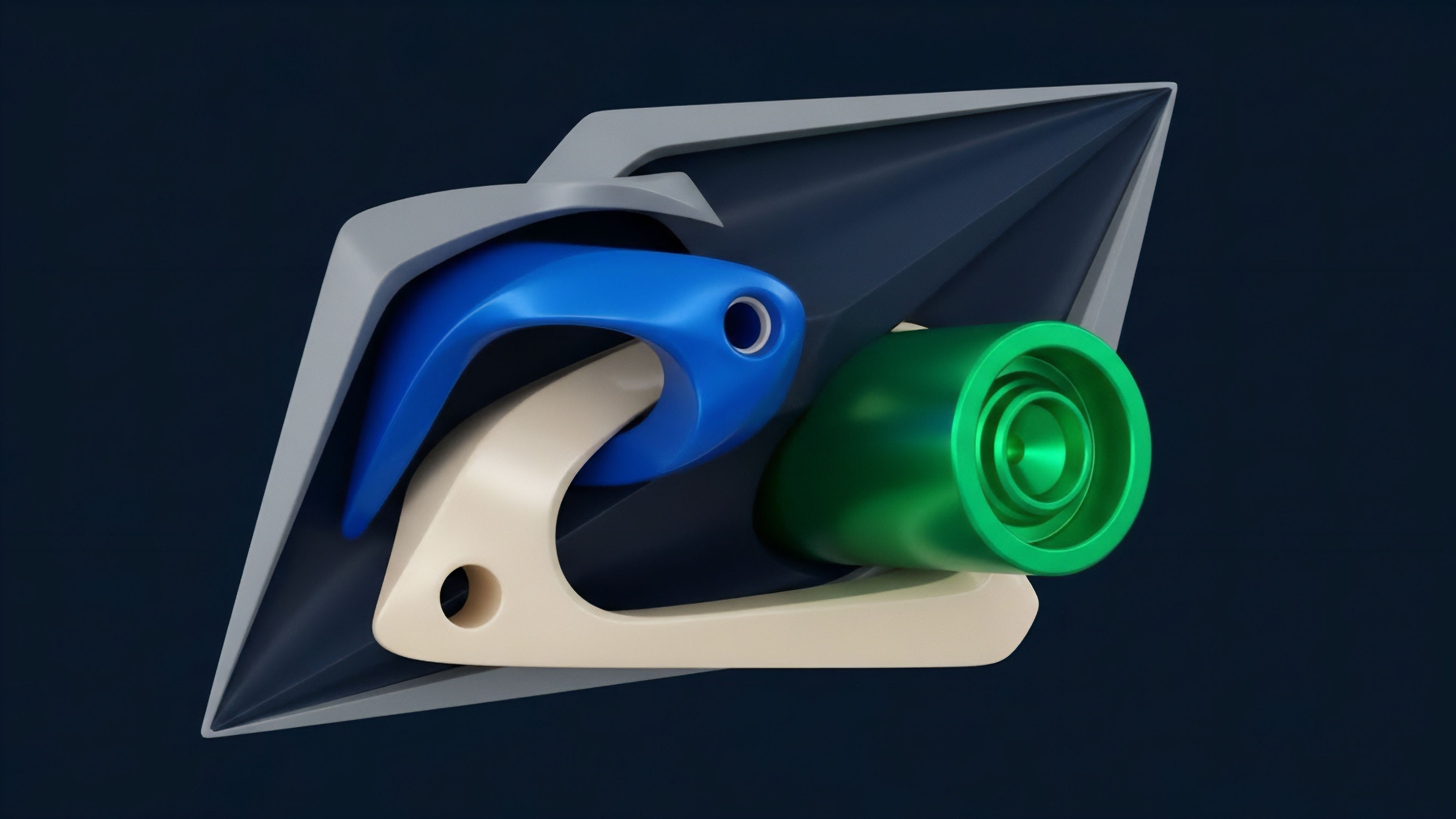 This image illustrates the complex architecture of a multi-tranche structured derivative product. The complex interplay of the blue and beige components represents different financial primitives and their collateralization mechanisms within a synthetic asset. The concentric layers of the green element symbolize varying risk profiles within the instrument, potentially delineating junior and senior tranches for credit default swaps or structured notes. The surrounding gray frame signifies the underlying market microstructure where these instruments are traded, highlighting the interconnectedness and systemic risk inherent in financial engineering.