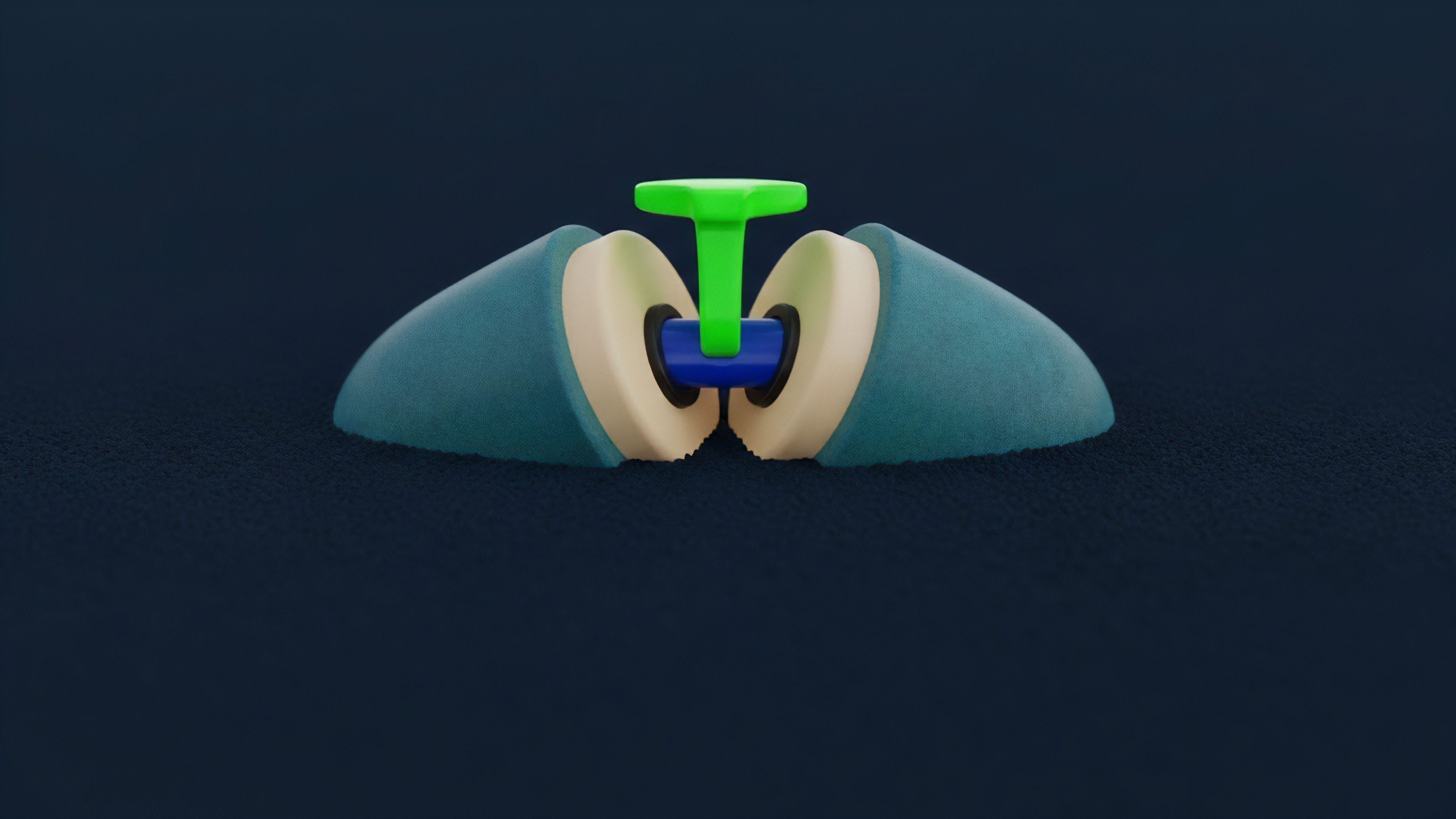 A detailed rendering illustrates a bifurcation event in a decentralized protocol, represented by two diverging soft-textured elements. The central mechanism visualizes the technical hard fork process, where core protocol governance logic green component dictates asset allocation and cross-chain interoperability. This mechanism facilitates the separation of liquidity pools while maintaining collateralization integrity during a chain split. The image conceptually represents a decentralized exchange's liquidity bridge facilitating atomic swaps between two distinct ecosystems.