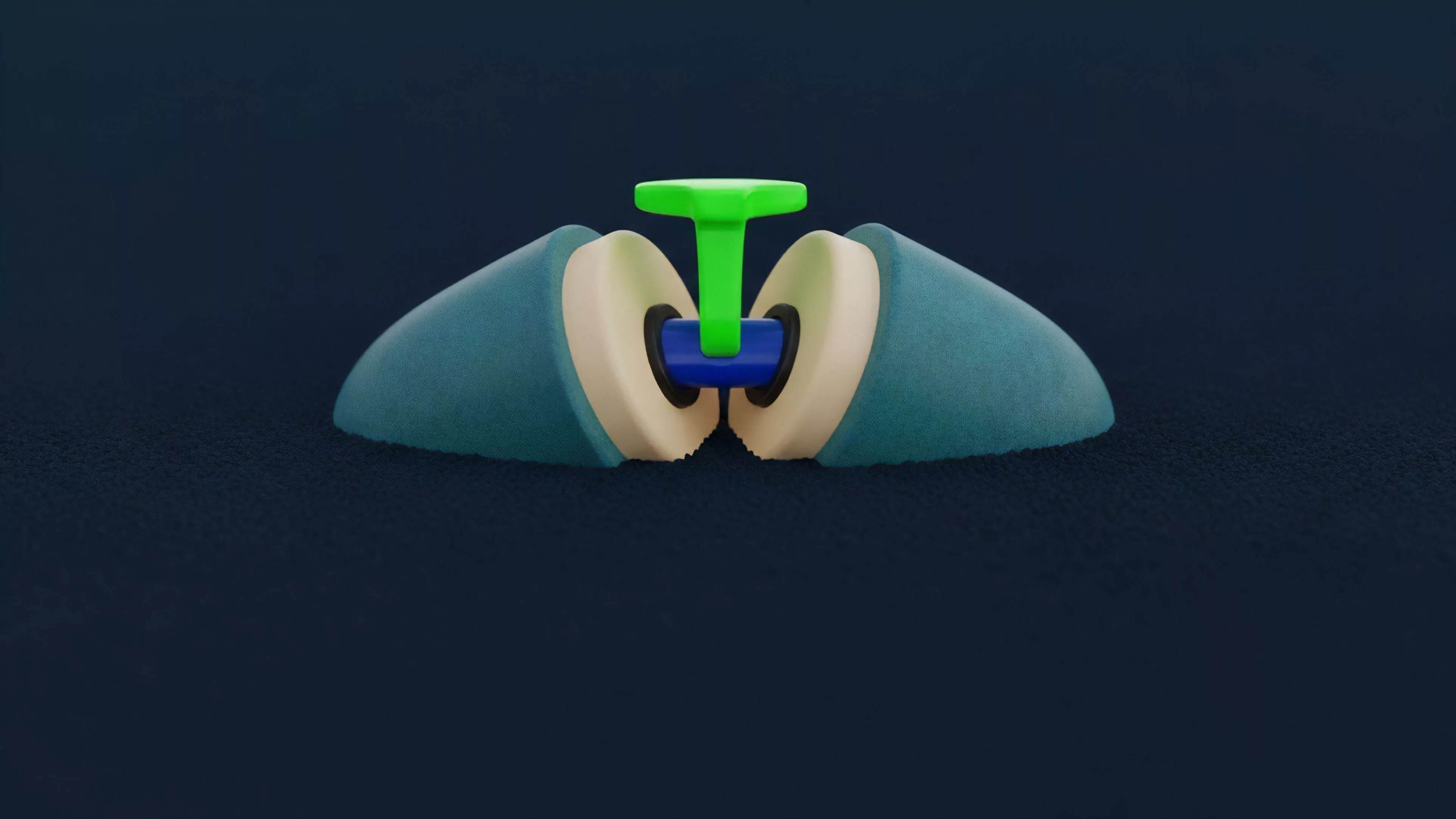 A detailed rendering illustrates a bifurcation event in a decentralized protocol, represented by two diverging soft-textured elements. The central mechanism visualizes the technical hard fork process, where core protocol governance logic green component dictates asset allocation and cross-chain interoperability. This mechanism facilitates the separation of liquidity pools while maintaining collateralization integrity during a chain split. The image conceptually represents a decentralized exchange's liquidity bridge facilitating atomic swaps between two distinct ecosystems.