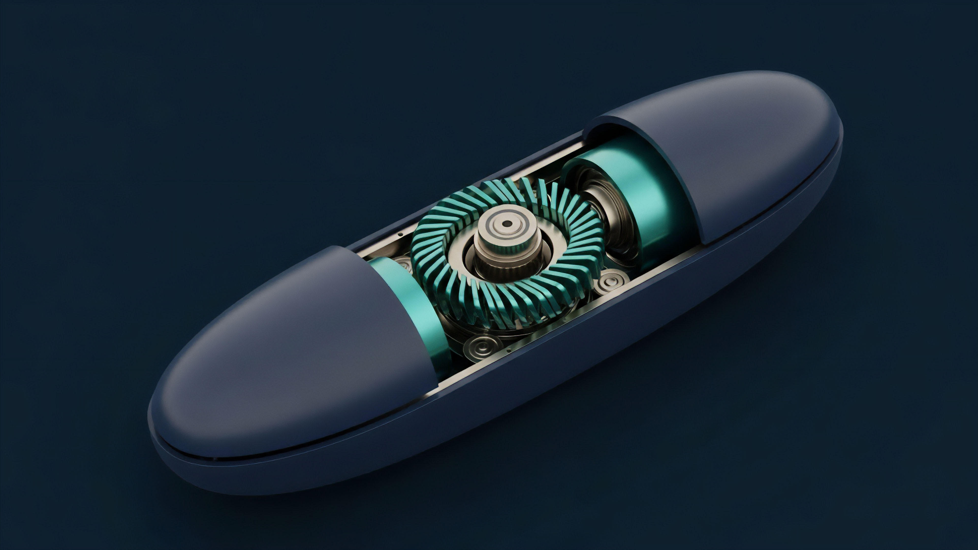 A cutaway view of a sleek device reveals its intricate internal mechanics, serving as an expert conceptual model for automated financial systems. The central, spiral-toothed gear system represents the core logic of an Automated Market Maker AMM, meticulously managing liquidity pools for decentralized finance DeFi. This mechanism symbolizes automated rebalancing protocols, optimizing yield generation and mitigating impermanent loss in perpetual futures and synthetic assets. The precision engineering reflects the smart contract logic required for secure collateral management and high-frequency arbitrage strategies within a decentralized exchange environment.