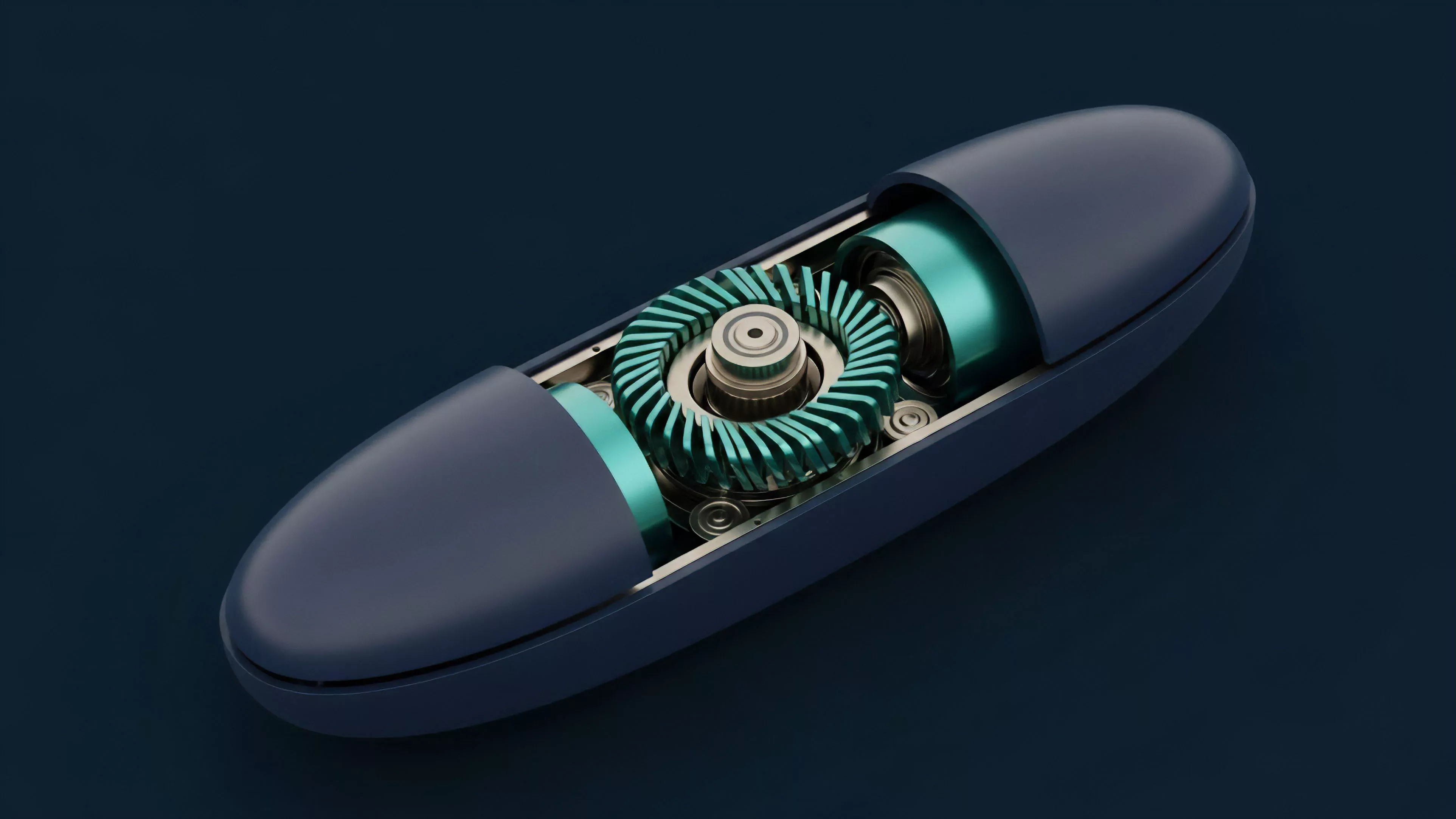 A cutaway view of a sleek device reveals its intricate internal mechanics, serving as an expert conceptual model for automated financial systems. The central, spiral-toothed gear system represents the core logic of an Automated Market Maker AMM, meticulously managing liquidity pools for decentralized finance DeFi. This mechanism symbolizes automated rebalancing protocols, optimizing yield generation and mitigating impermanent loss in perpetual futures and synthetic assets. The precision engineering reflects the smart contract logic required for secure collateral management and high-frequency arbitrage strategies within a decentralized exchange environment.