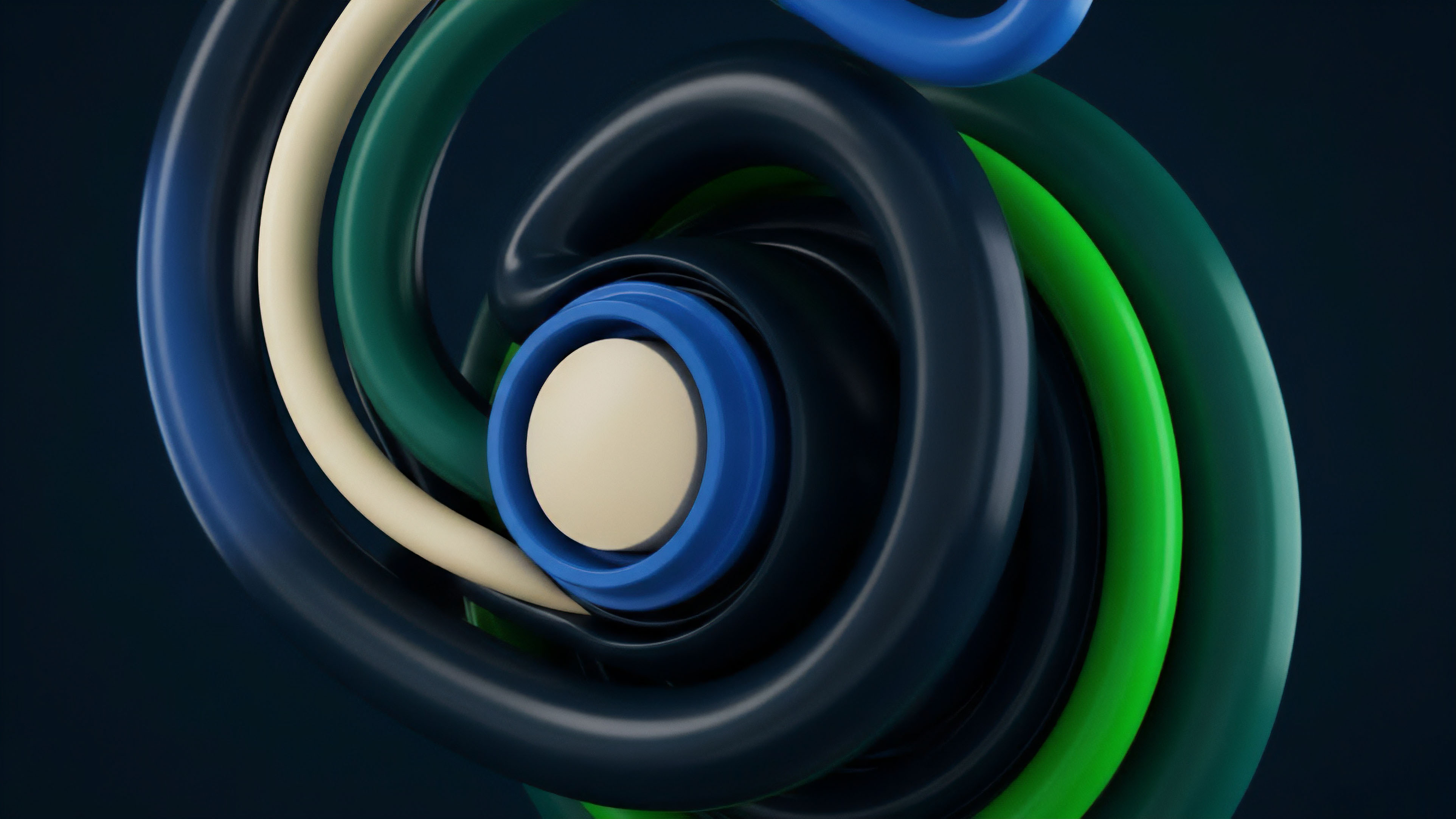 A dynamic vortex of interwoven strands symbolizes complex derivatives and options chains within a decentralized finance ecosystem. The spiraling motion illustrates algorithmic volatility and interconnected risk parameters. The diverse layers represent different financial instruments and collateralization levels converging on a central price discovery point. This visual metaphor captures the cascading liquidations effect when market shifts trigger a chain reaction in smart contracts, highlighting the systemic risk inherent in highly leveraged positions.