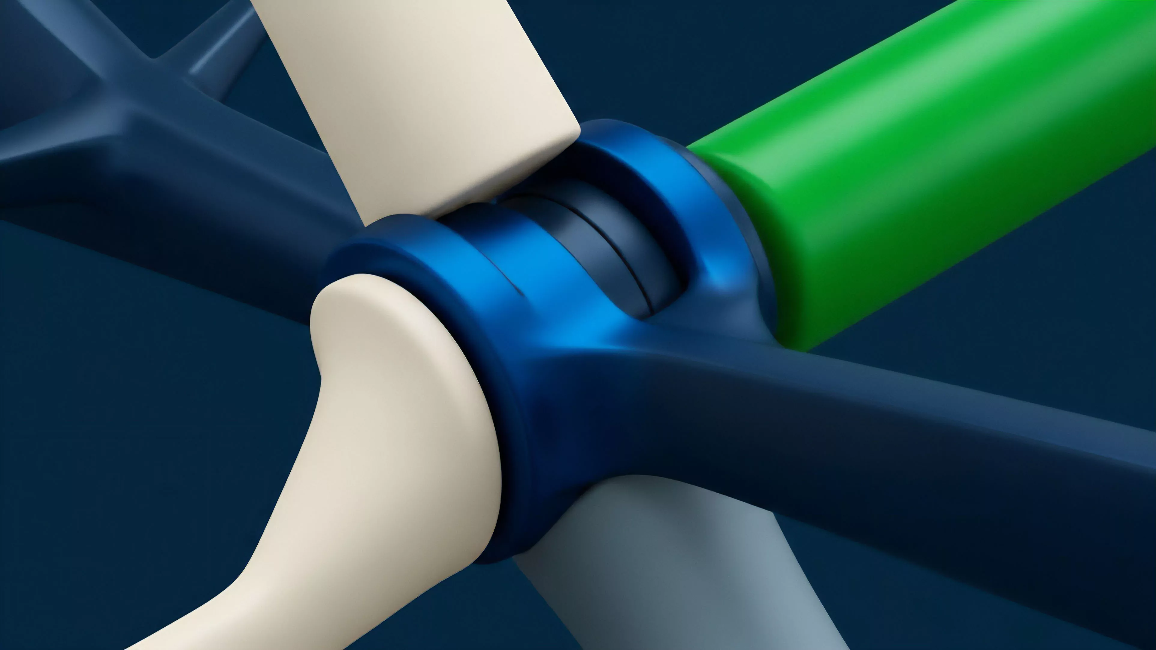 A high-level view of a complex financial derivative structure, visualizing the central clearing mechanism where diverse asset classes converge. The smooth, interconnected components represent the sophisticated interplay between underlying assets, collateralized debt positions, and variable interest rate swaps. This model illustrates the architecture of a multi-legged option strategy, where various positions represented by different arms are consolidated to manage systemic risk and optimize yield generation through advanced tokenomics within a DeFi ecosystem.