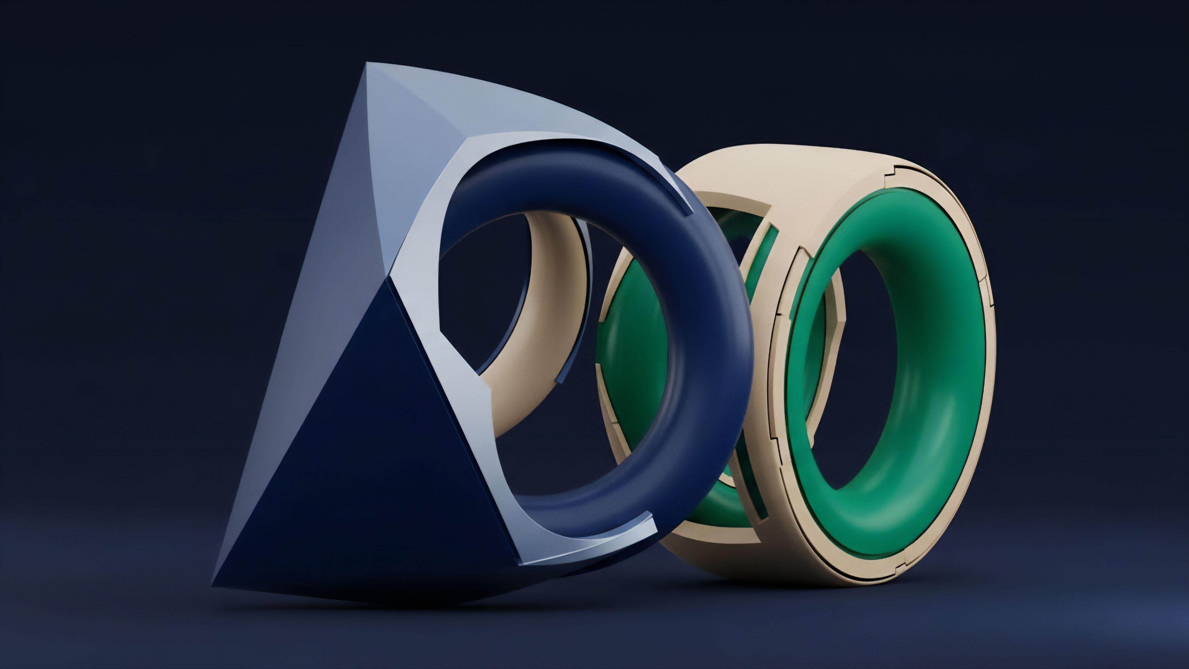 Two interlocking toroidal shapes represent the intricate mechanics of decentralized derivatives and collateralization within an automated market maker AMM pool. The design symbolizes cross-chain interoperability and liquidity aggregation, crucial for creating synthetic assets and complex options trading strategies. This visualization illustrates how different financial instruments interact seamlessly within a tokenomics framework, highlighting the risk mitigation capabilities and governance mechanisms essential for a robust decentralized finance DeFi ecosystem and efficient value transfer between protocols.