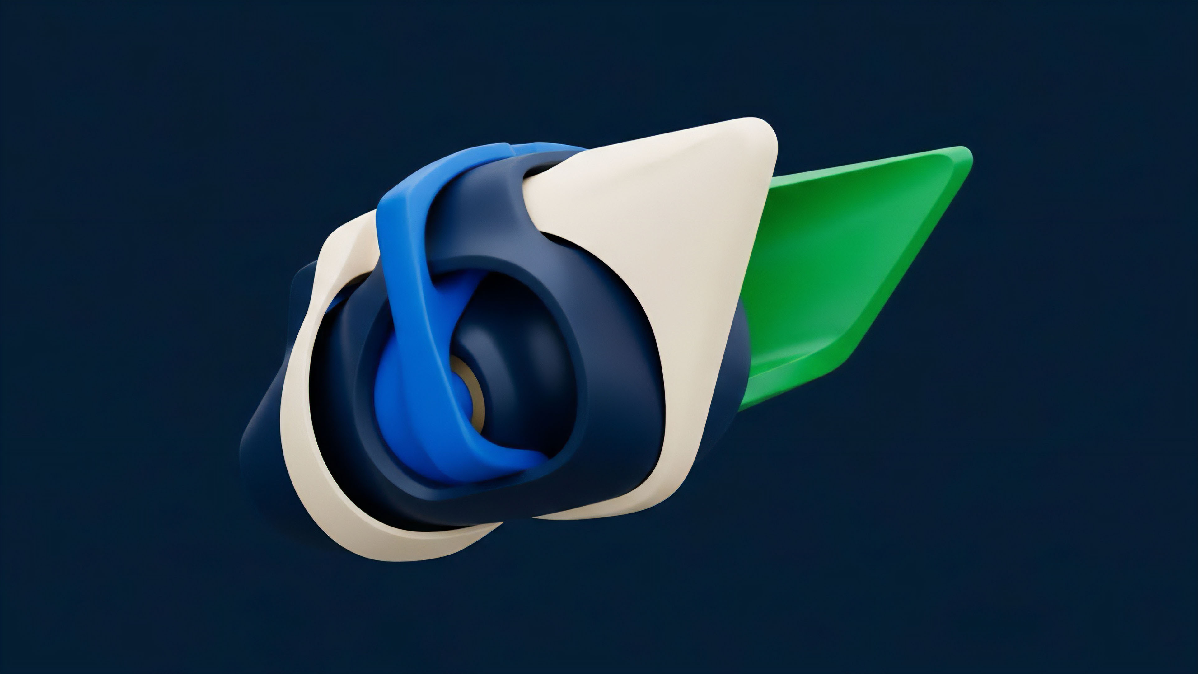 A highly structured abstract form symbolizing the complexity of layered protocols in Decentralized Finance. Interlocking components in dark blue and light cream represent the architecture of liquidity aggregation and automated market maker systems. A vibrant green element signifies yield generation and volatility hedging. The dynamic structure illustrates cross-chain interoperability and risk stratification in derivative instruments, essential for managing collateralization and optimizing basis trading strategies across multiple liquidity pools. This abstract form embodies smart contract interactions.