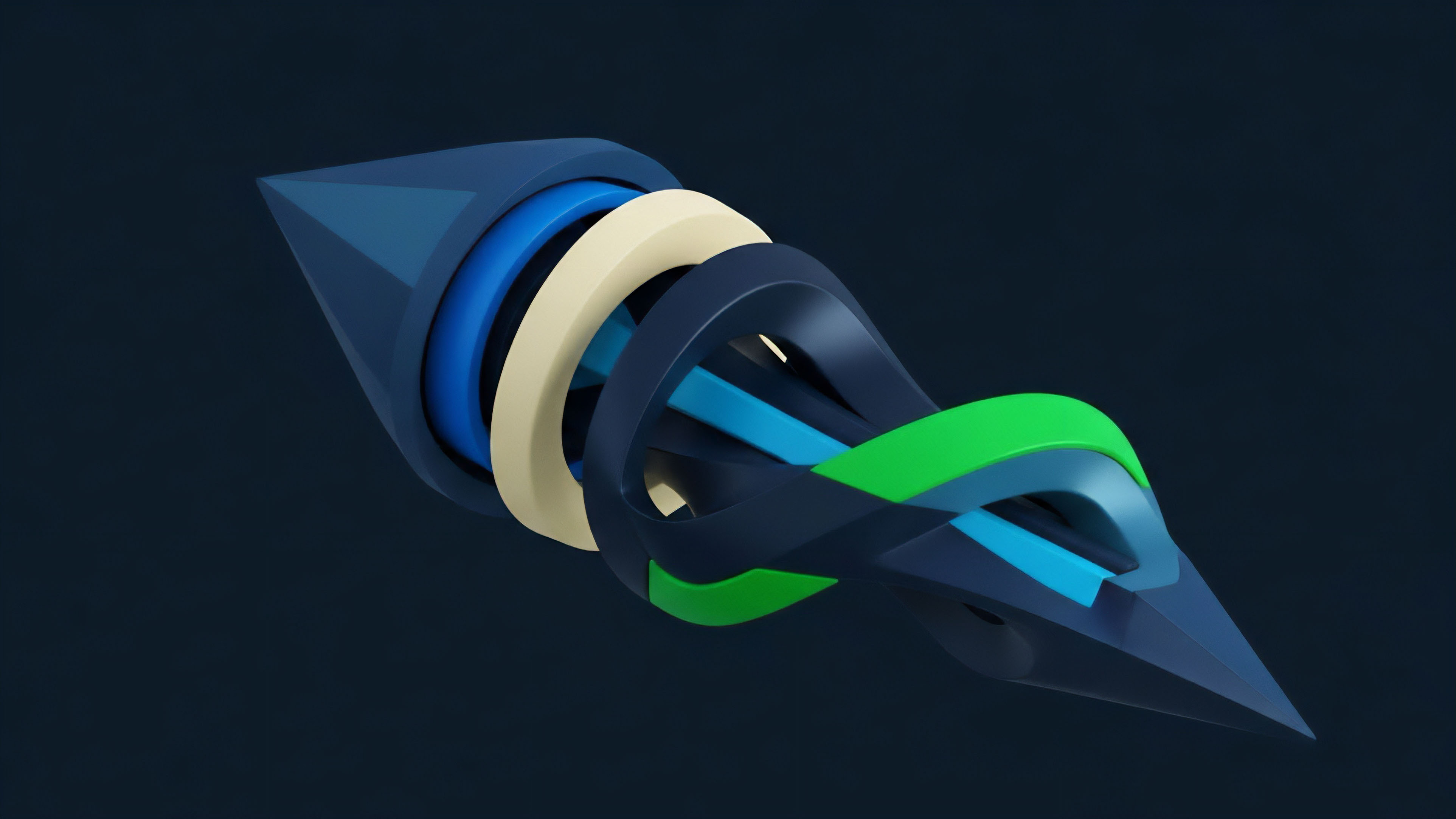 This abstract visualization illustrates the complex network topology of decentralized finance protocols. Intertwined bands represent cross-chain interoperability and Layer-2 scaling solutions, demonstrating how smart contract logic facilitates the creation of synthetic assets and structured products. The flow from one end to the other symbolizes algorithmic execution pathways and dynamic liquidity rebalancing. The layered structure reflects advanced risk stratification techniques used in high-frequency trading environments, essential for managing collateralized debt positions within the market microstructure.