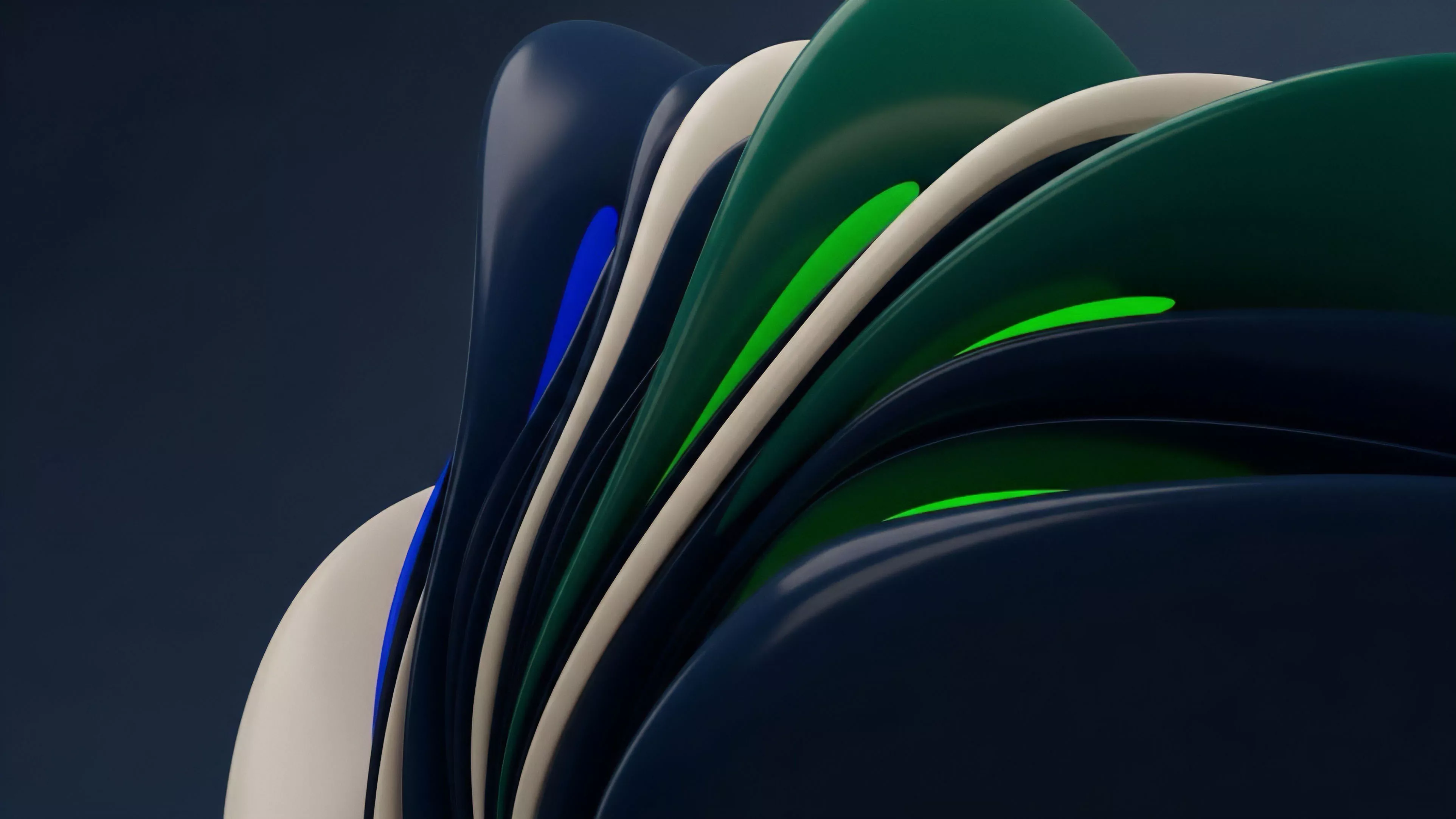 This abstract visualization depicts the intricate structure of a decentralized finance ecosystem. Interlocking layers symbolize distinct derivatives protocols and automated market maker mechanisms. The fluid transitions illustrate liquidity pool dynamics and collateralization processes. High-visibility neon accents represent flash loans and high-yield opportunities, while darker, foundational layers denote base layer blockchain architecture and systemic market risk tranches. The overall composition signifies the interwoven nature of on-chain financial engineering.