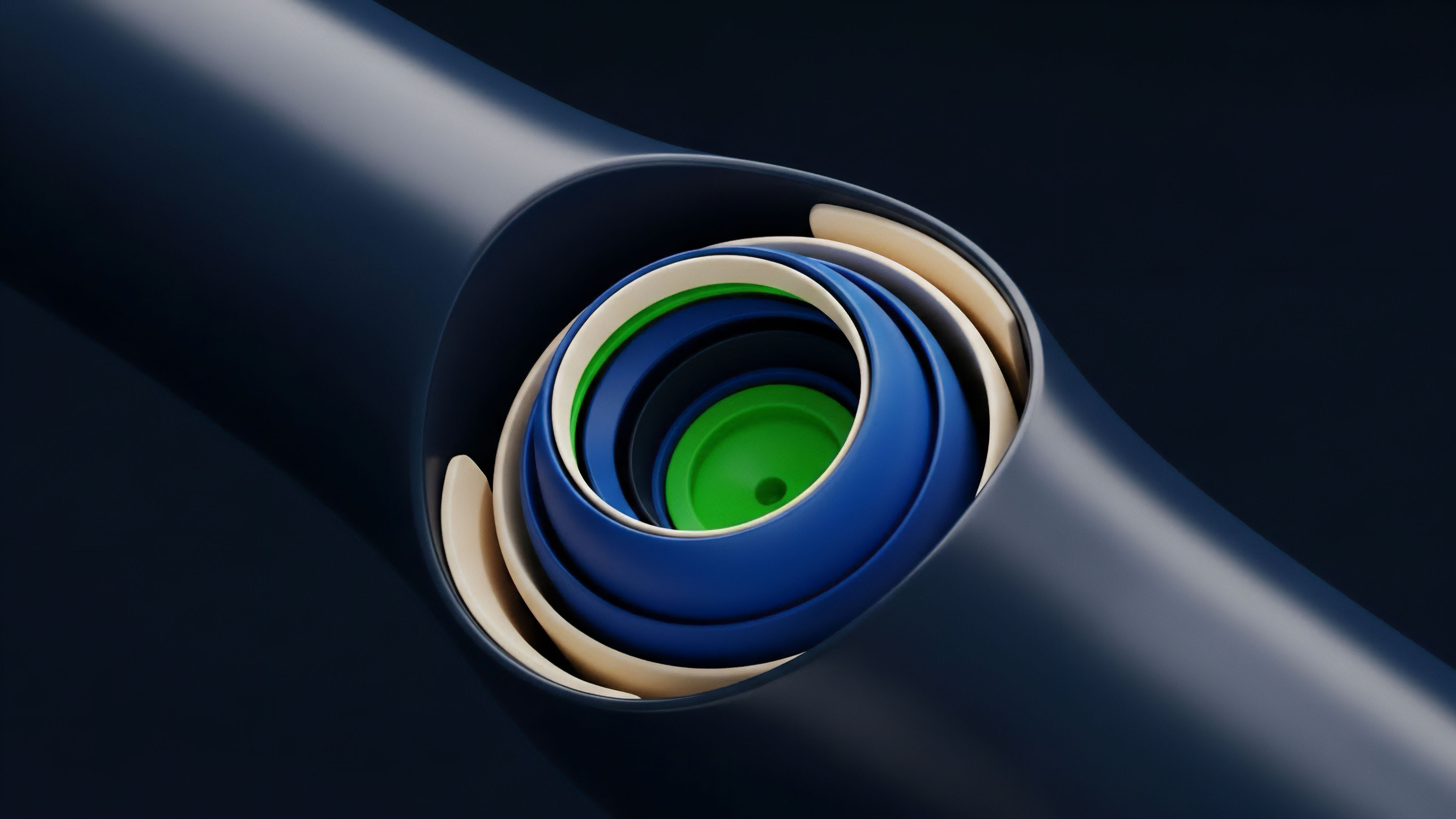 A visual metaphor for complex financial derivatives and structured products, depicting intricate layers. The nested architecture represents layered risk exposure within synthetic assets, where a central green core signifies the underlying asset or spot price. Surrounding layers of blue and white illustrate collateral requirements, premiums, and counterparty risk components. This complex system simulates sophisticated risk management techniques essential for decentralized finance DeFi protocols and high-frequency trading strategies.