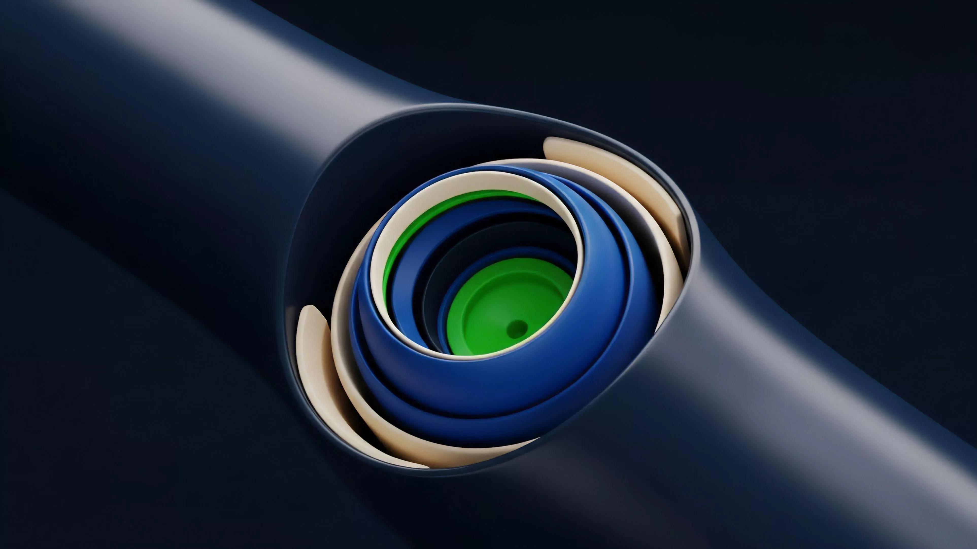 A visual metaphor for complex financial derivatives and structured products, depicting intricate layers.