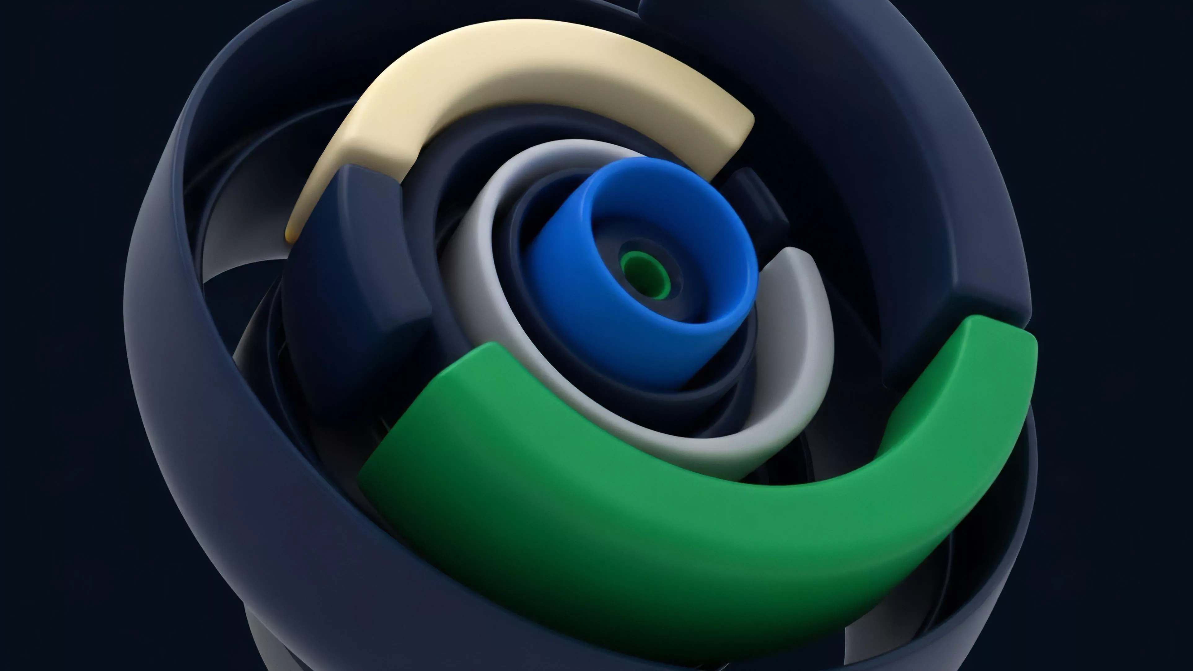 A high-resolution abstraction illustrating the intricate layered architecture of a decentralized finance DeFi protocol.