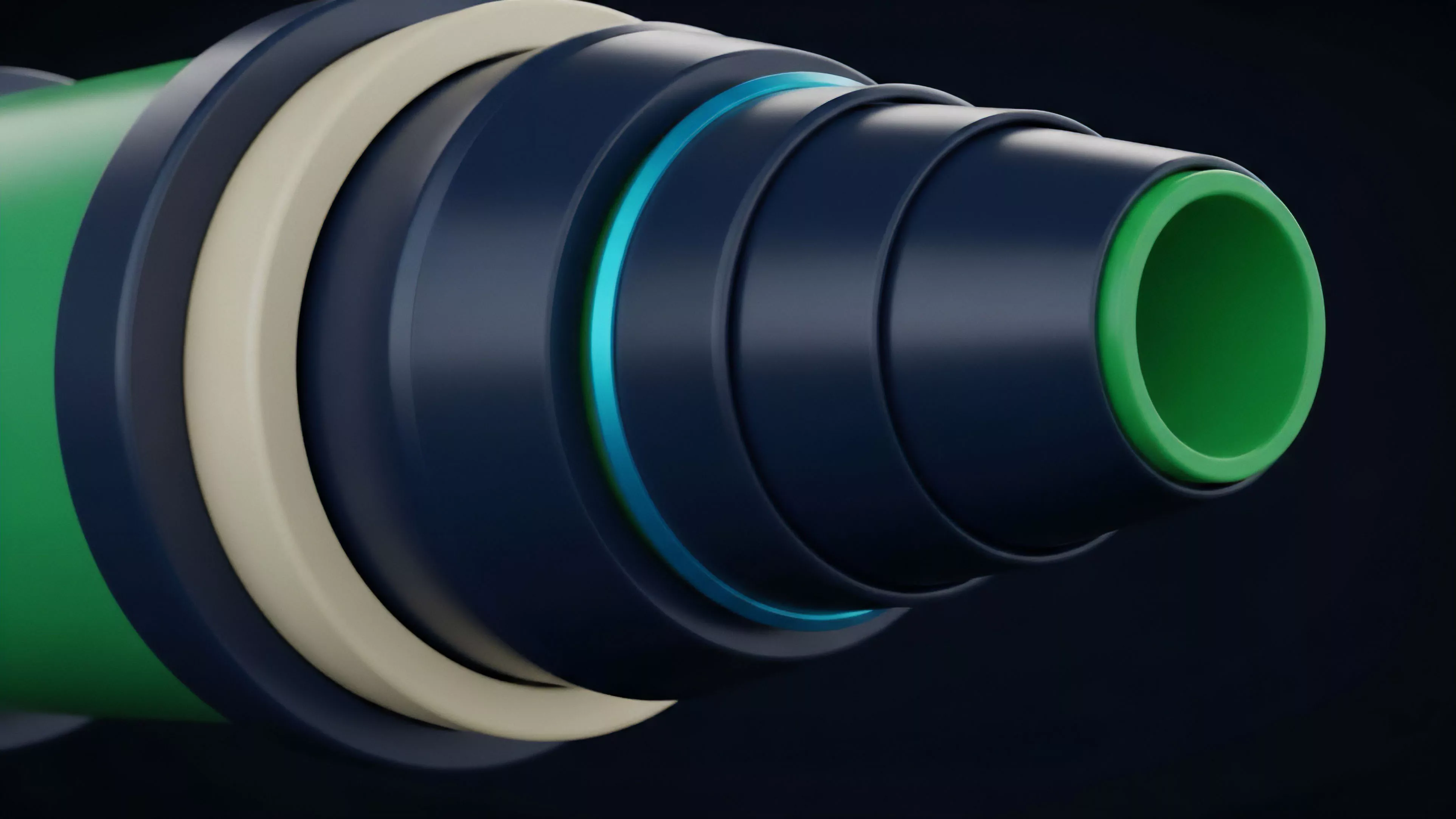 A detailed visualization of a layered structure representing a complex financial derivative product in decentralized finance.