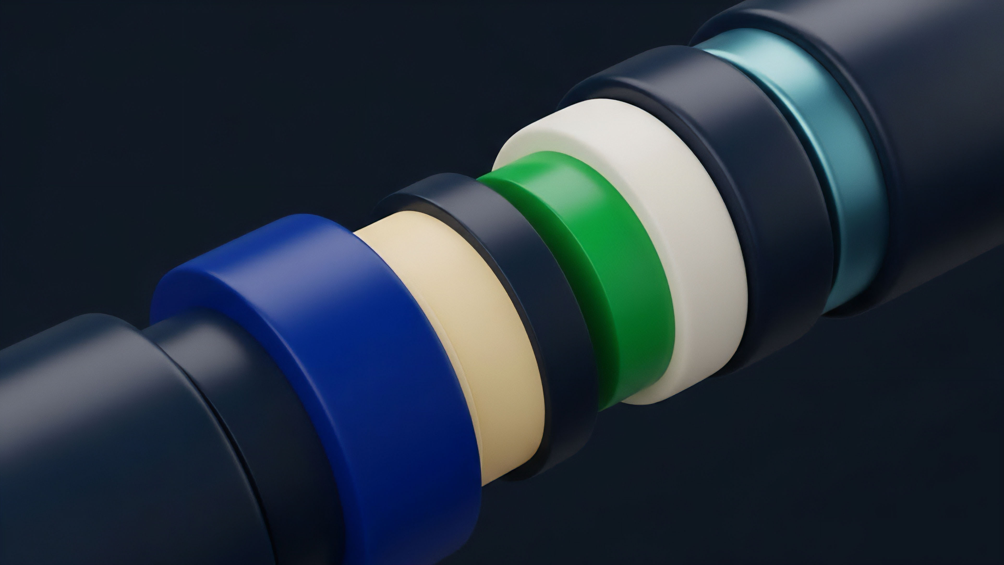 A detailed cross-section reveals concentric layers of varied colors separating from a central structure. This visualization represents a complex structured financial product, such as a collateralized debt obligation CDO within a decentralized finance DeFi derivatives framework. The distinct layers symbolize risk tranching, where different exposure levels are created and allocated based on specific risk profiles. These tranches—from senior tranches to mezzanine tranches—are essential components in managing risk distribution and collateralization in complex multi-asset strategies, executed via smart contract architecture.